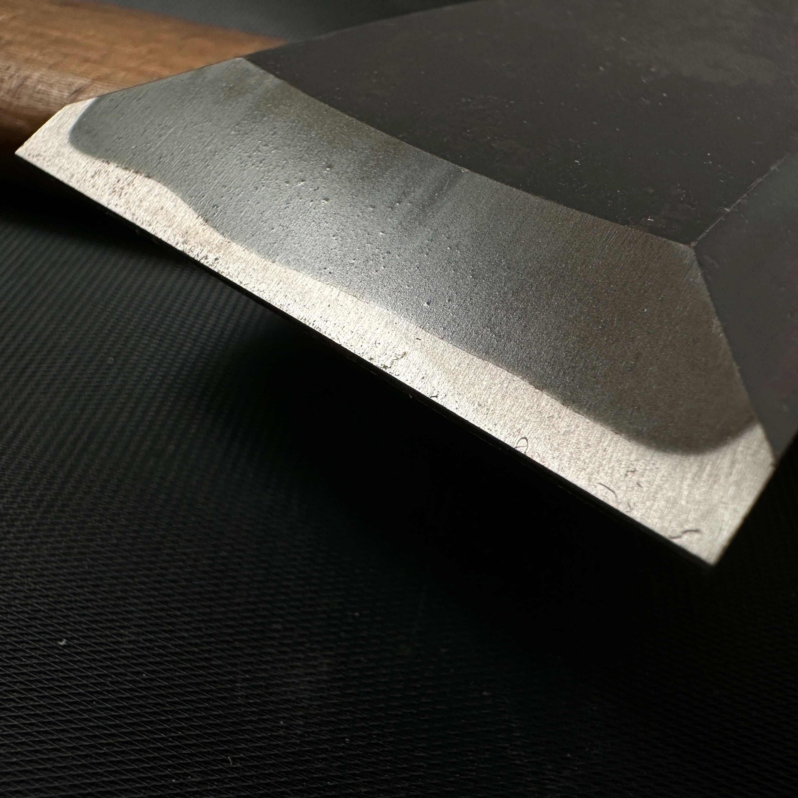 狐 叩鑿 赤樫柄 磯野信夫作 Old stock Kitsune Timber chisels with white steel by Isono Nobuo