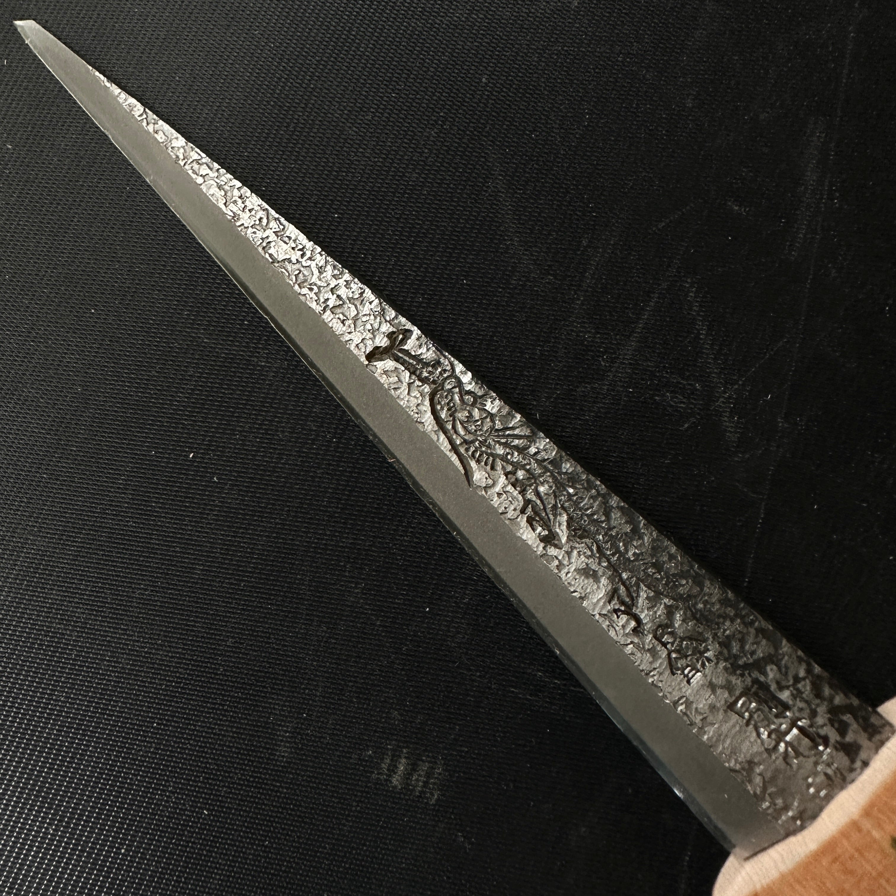 Mikisho Kuri Kokatana (Carving knife) Left hand with Sakura wood scabbard and handle 三木章 繰り小刀 桜鞘 左 135mm