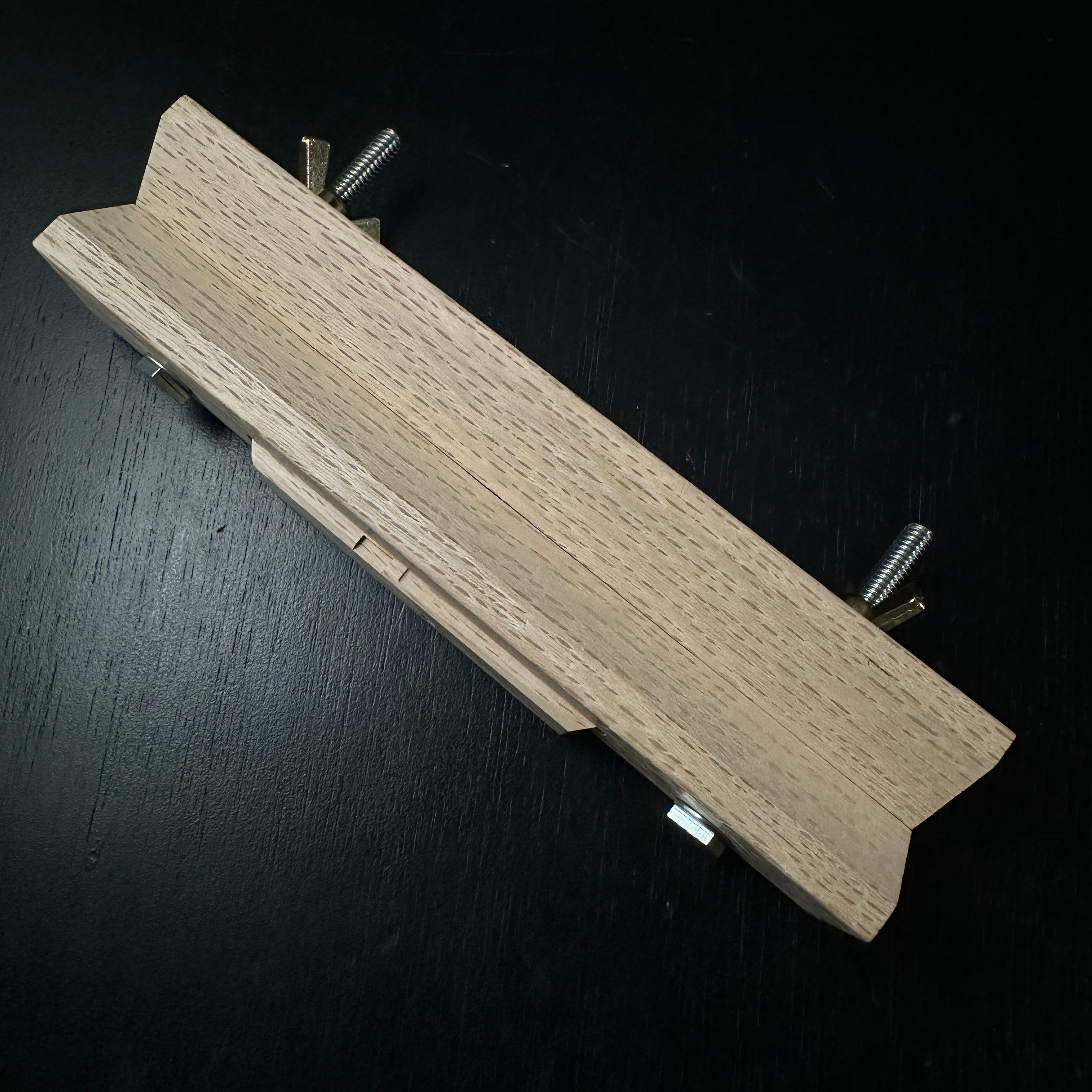 Old stock Kiyotada Wholesaler stamp Chamfer Plane 45° with Blue steel 清忠(問屋銘・水平屋) 自由角面取鉋 青紙付 30mm