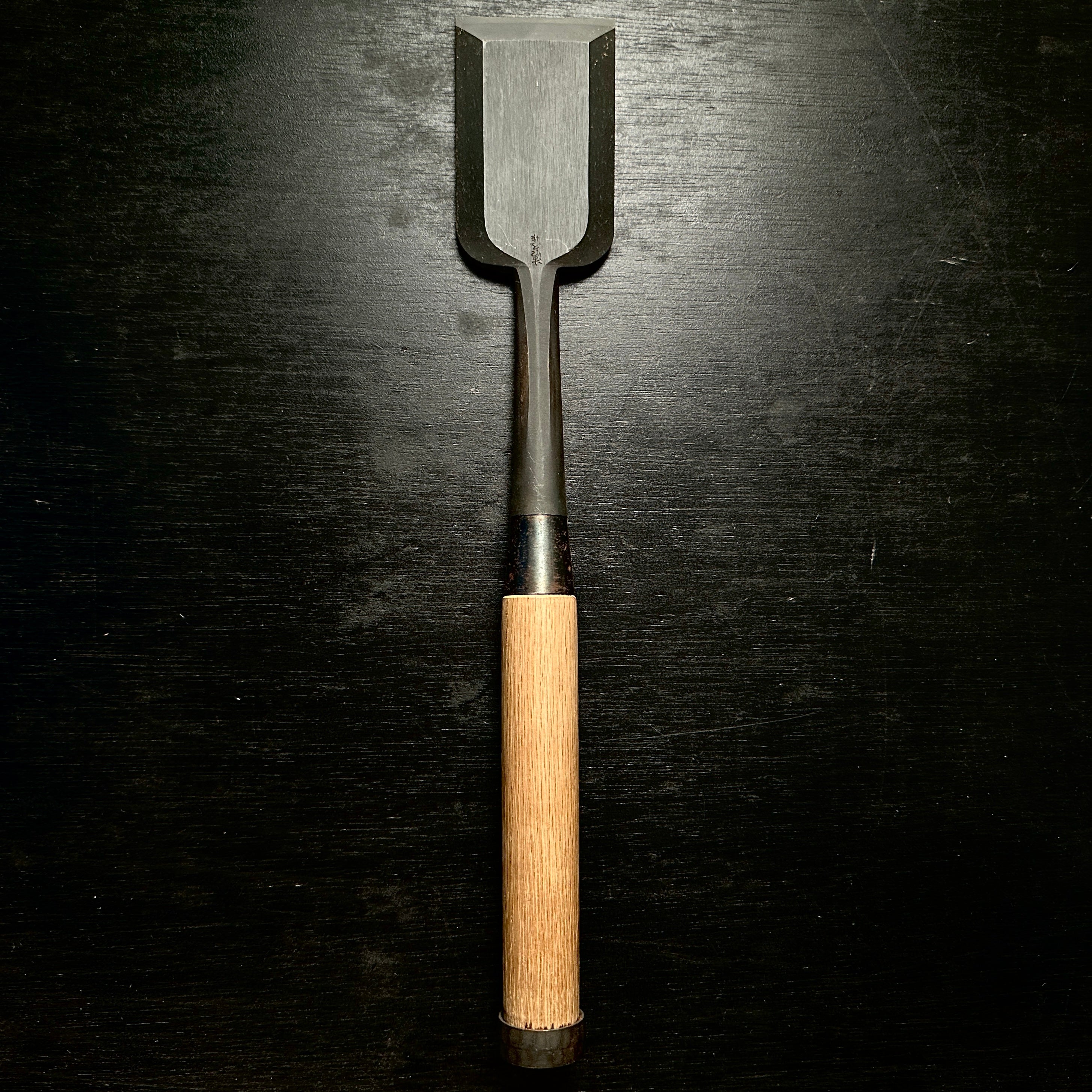 Old stock Kiyohisa timber chisels by Watanabe Kiyoe 掘出し物 渡辺清栄作 清久作 叩鑿 60mm