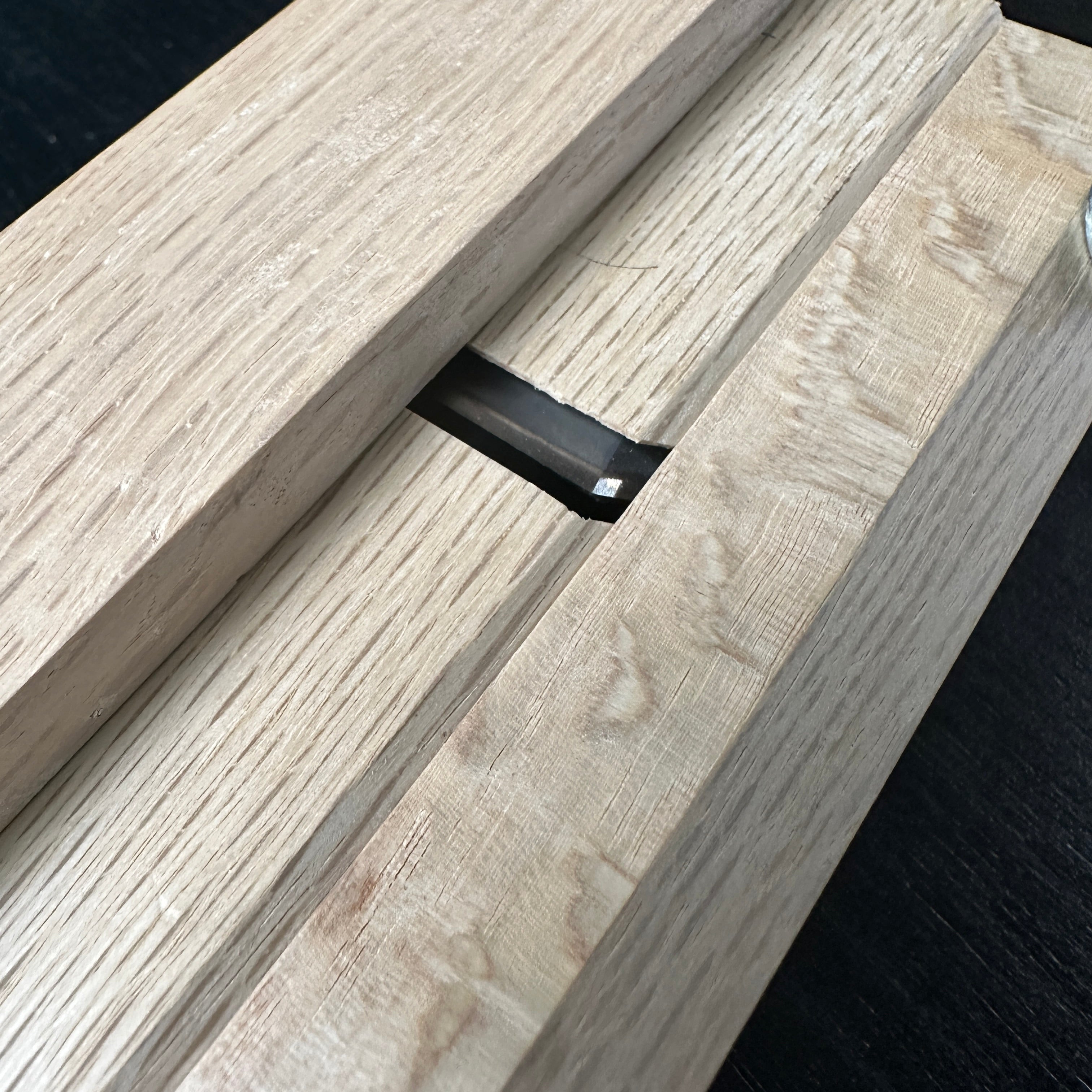 Old stock Kuniaki Kamihari Plane with White steel right 掘出し物 国明 紙貼鉋 右勝手 (紙しゃくり鉋)