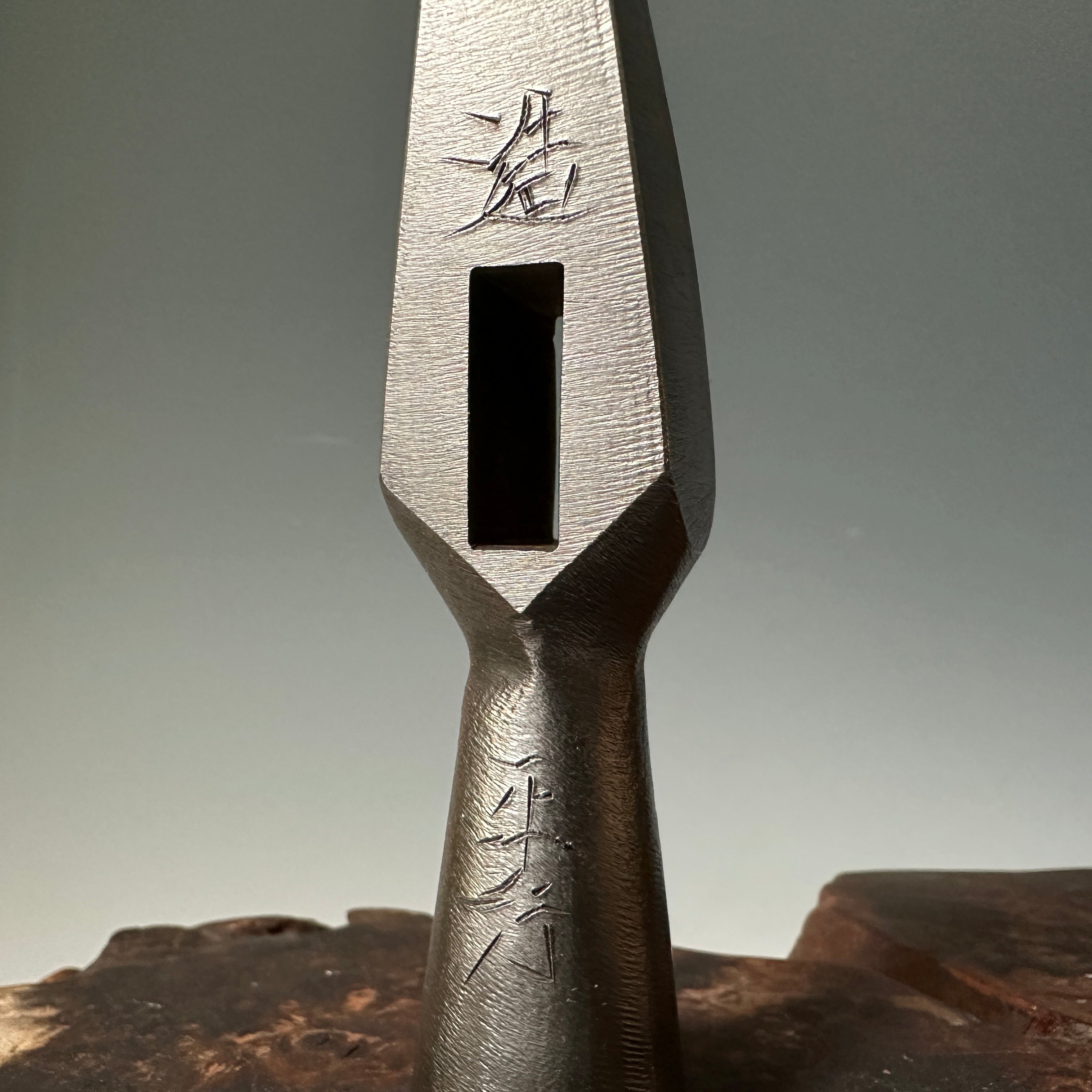 Doshinsai Masatsura Funate Silver Hand made Pasting steel Hammers 道心斎正行 馬場正行氏作 鋼付 舟手玄能 ヤスリ仕上