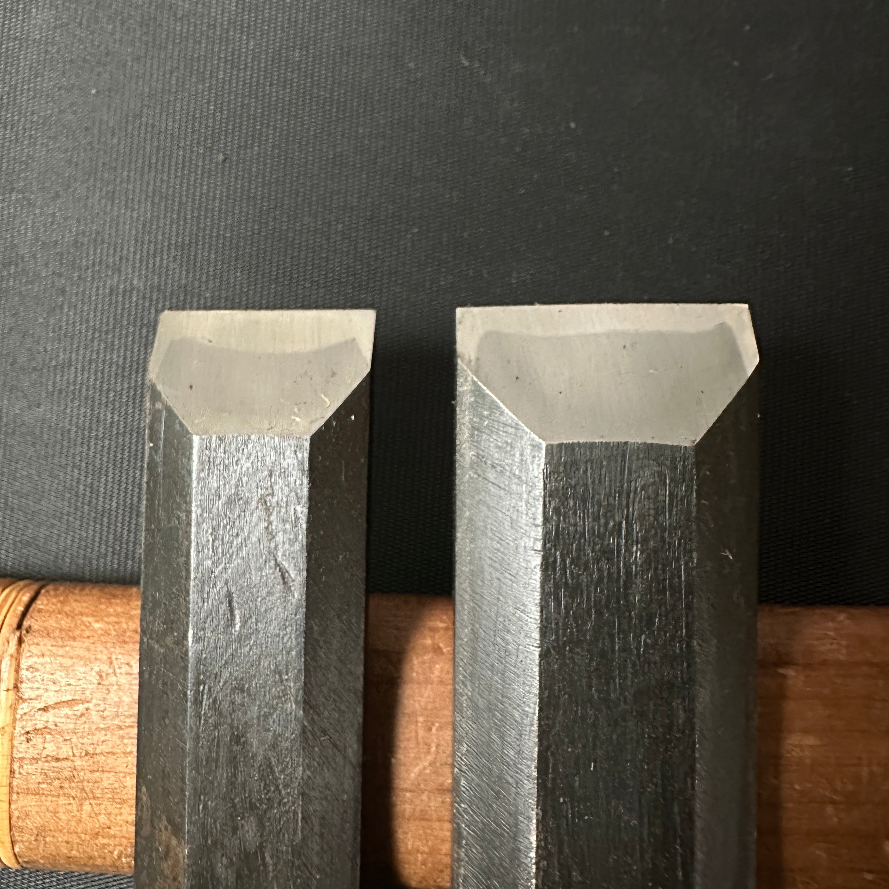 Hidarihisasaku used Long type Slick Chisels 中古品 二代目左久作 池上喬庸氏 穴屋鑿