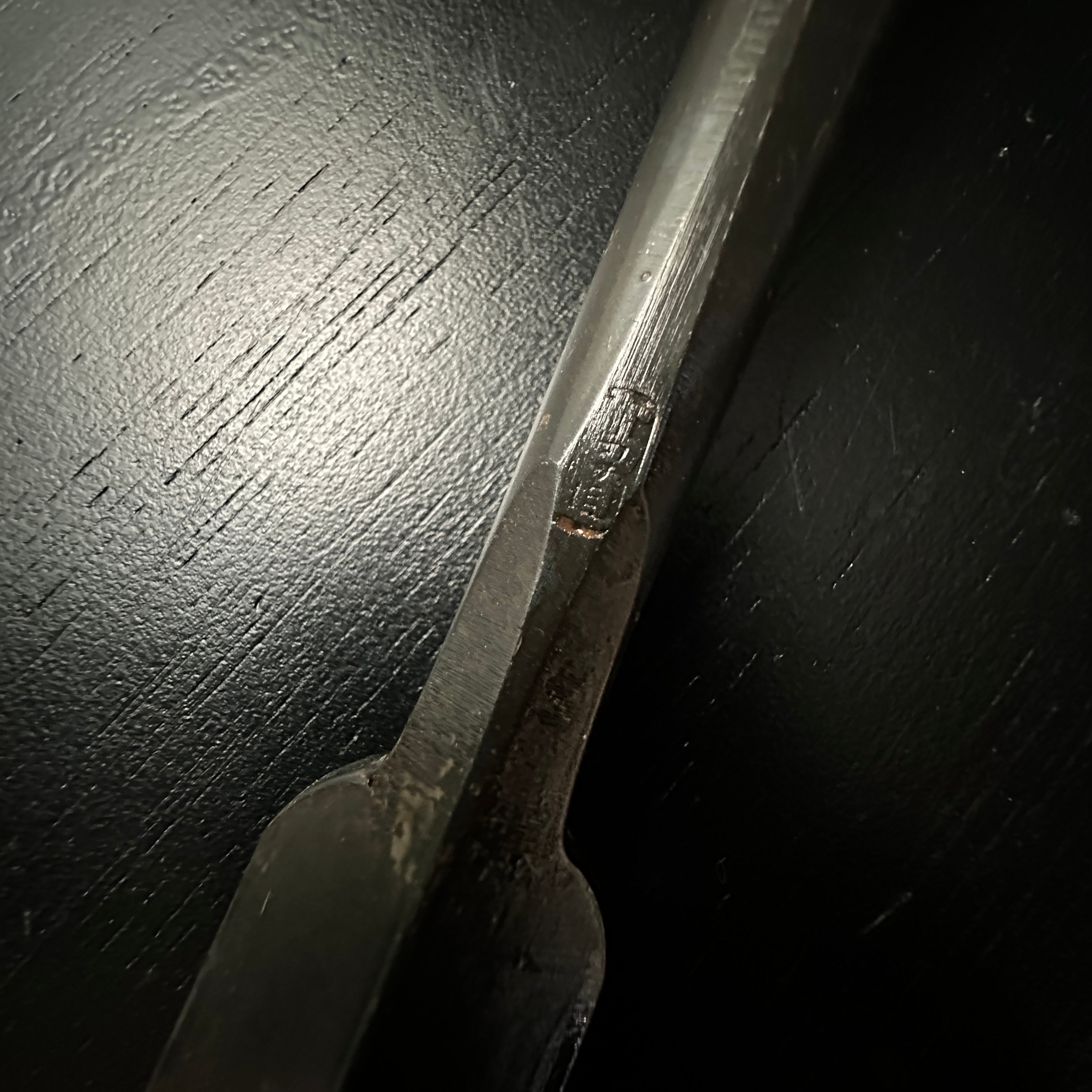 Old stock Takamichi Takashiba Slick Chisel (Ootsuki-nomi, Hontsuki-Nomi) 掘出し物 高道 高芝 ネジ式差し鑿 24mm