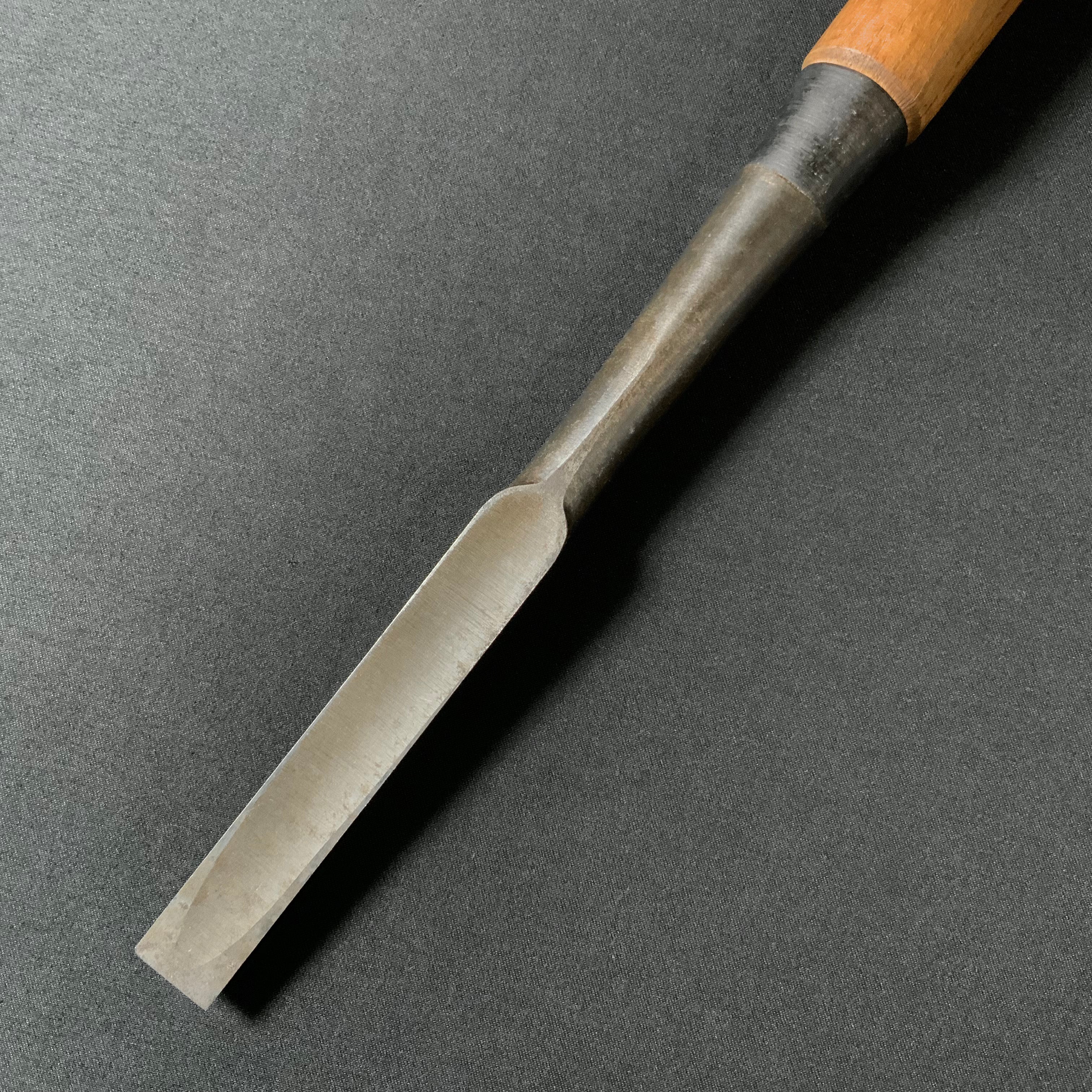 掘出し物 二代目左久作 叩き鑿 池上喬庸作 15mm #1 Old stock Hidari Hisasaku 2rd Timber chisels by Ikegami Takanobu Tatakinomi