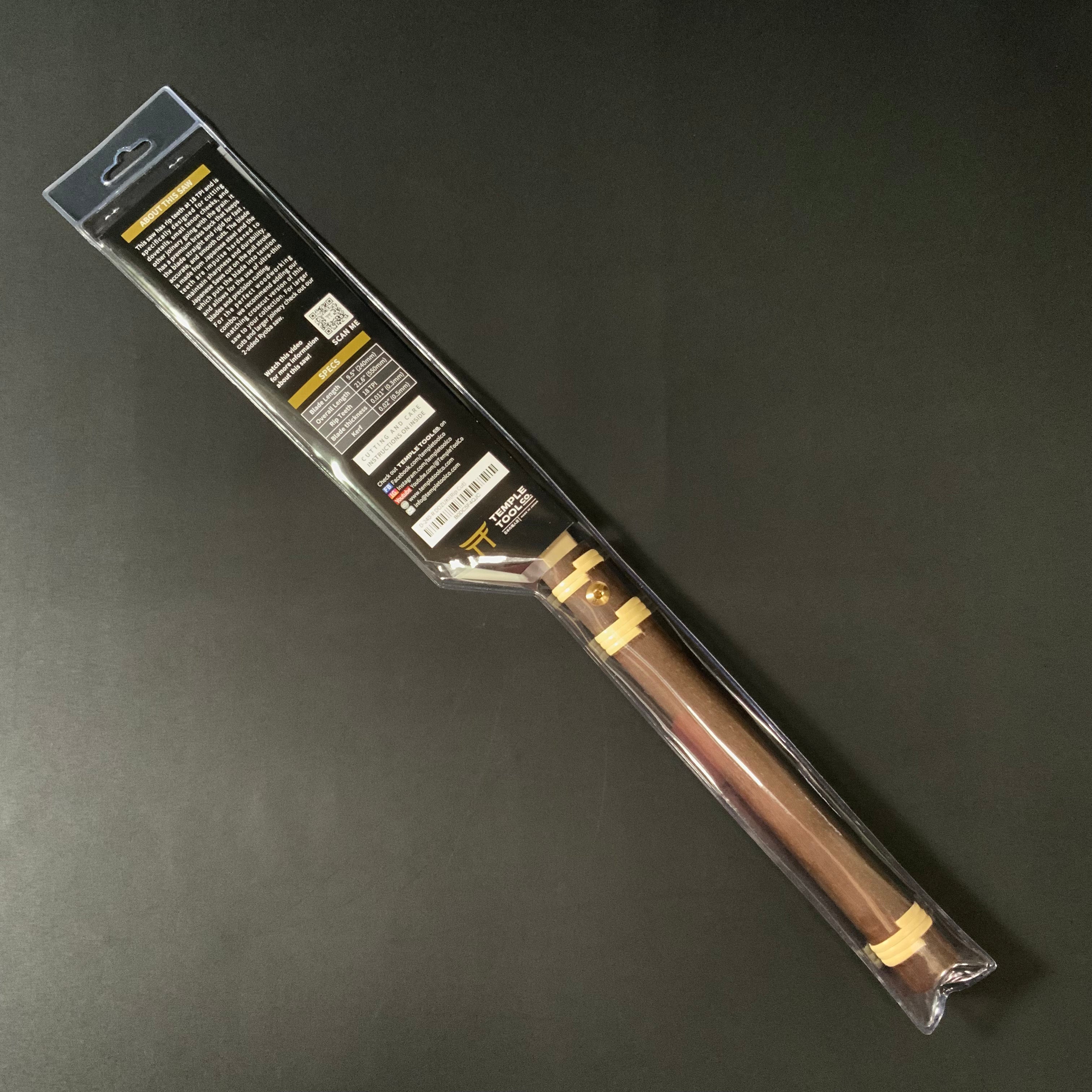 Temple Tool Japanese Dozuki Pull Saw Fine Rip-Cut 240mm テンプルツール 導突鋸 縦挽 240mm