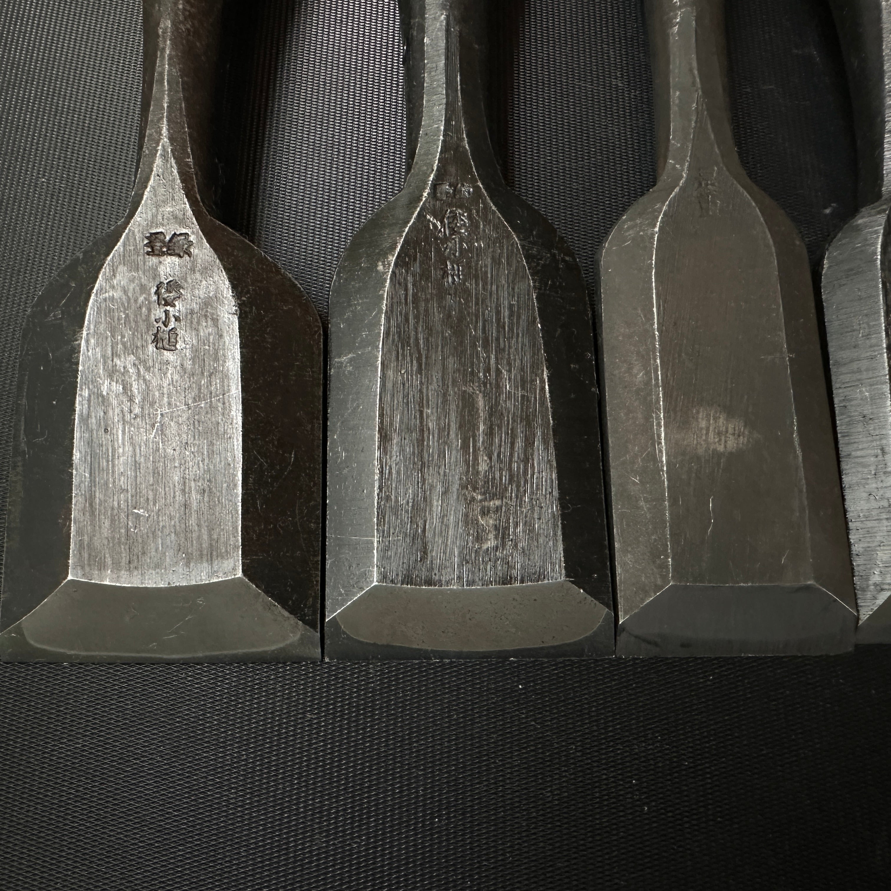 #M159 Mixed set for beginner Bench chisels set by unknown smith バラ鑿合わせ 初心者におすすめ 追入組鑿作者不明
