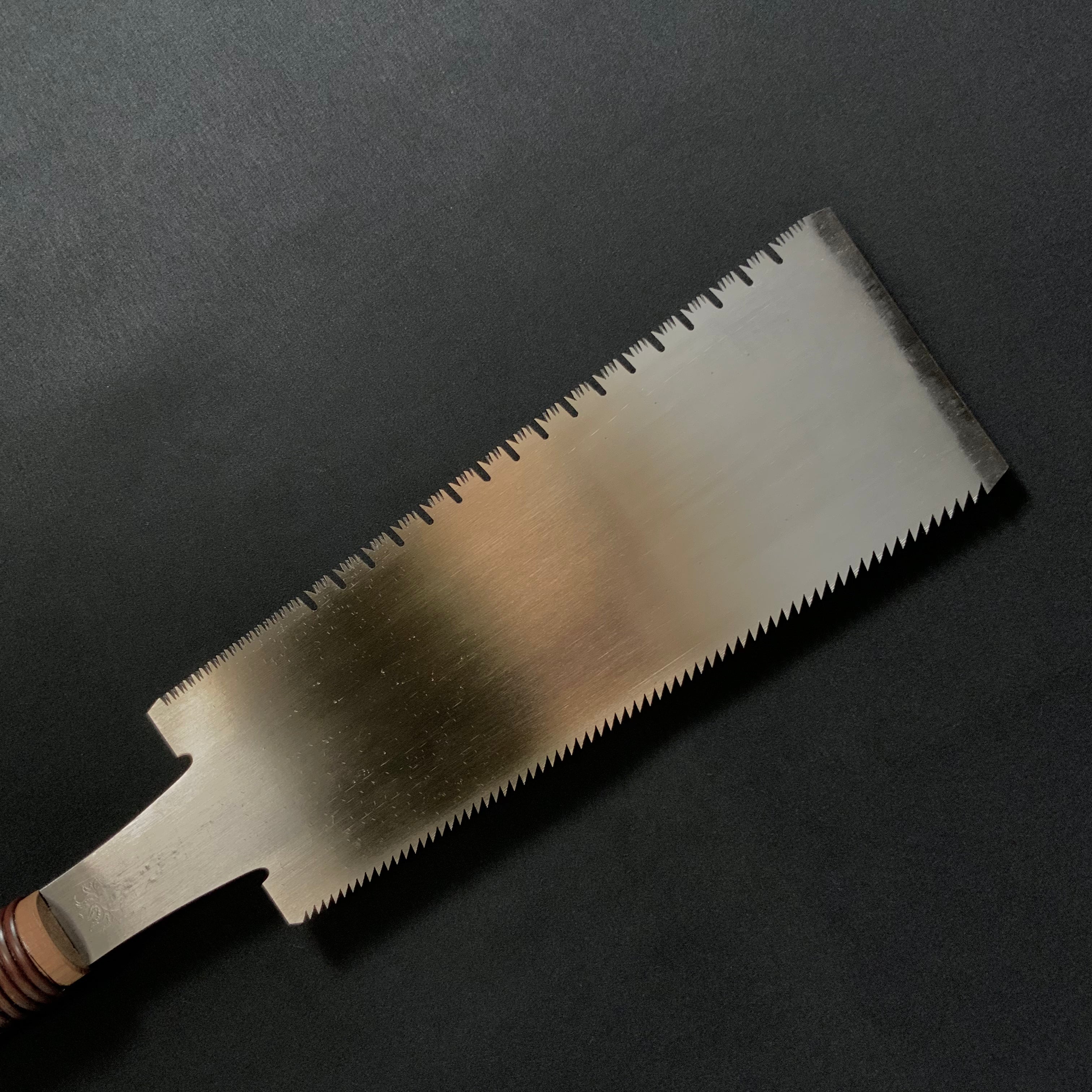 #215 SINSUI NAKAYA Nagakatsu Double Edge Saw Eddy Type Handles set For Hard Wood 中屋 深水 長勝鋸 渦巻き柄 両刃鋸 広葉材用 240mm