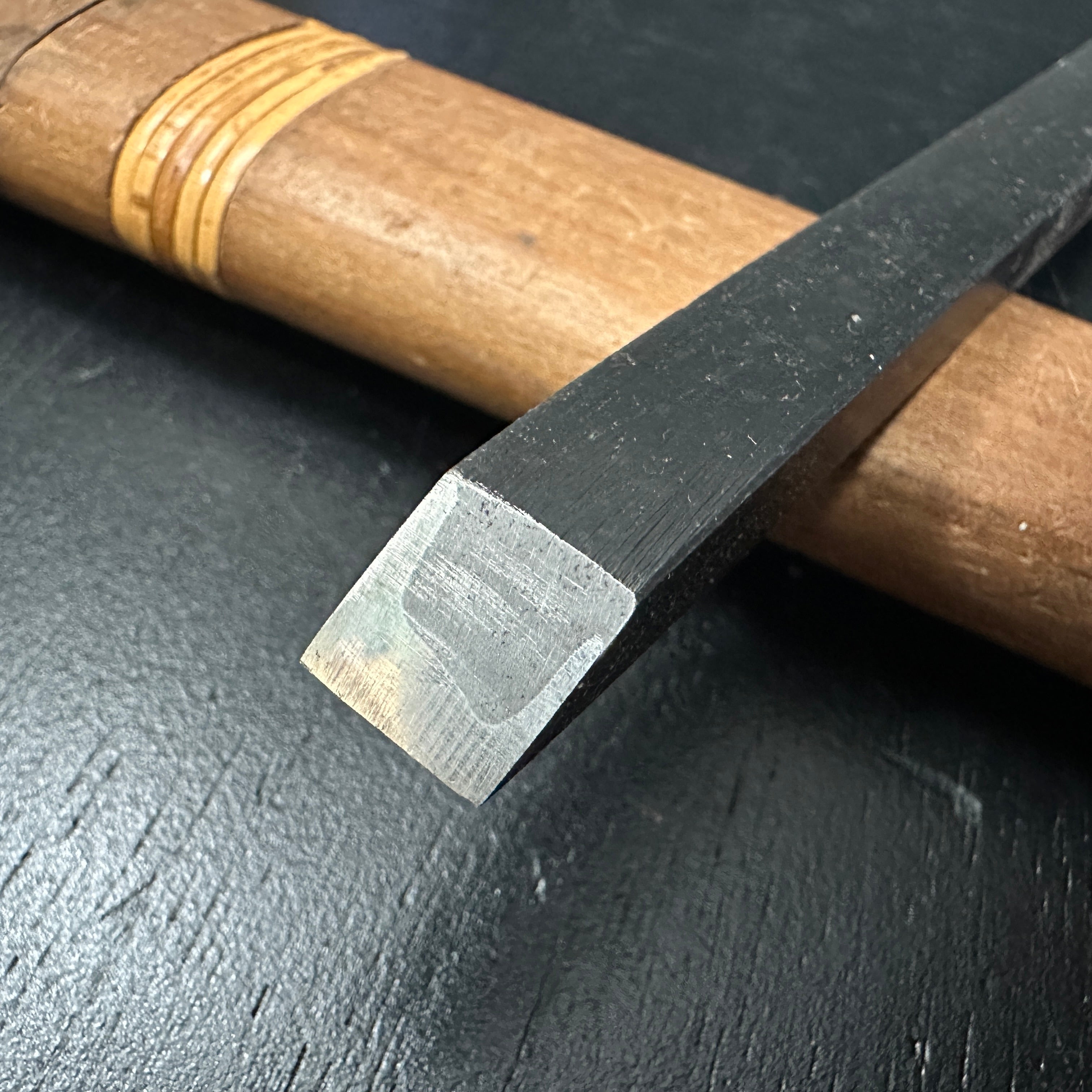 Old stock Kikuhiromaru kubikiri chisel 掘出し物 菊弘丸 首切鑿 12mm