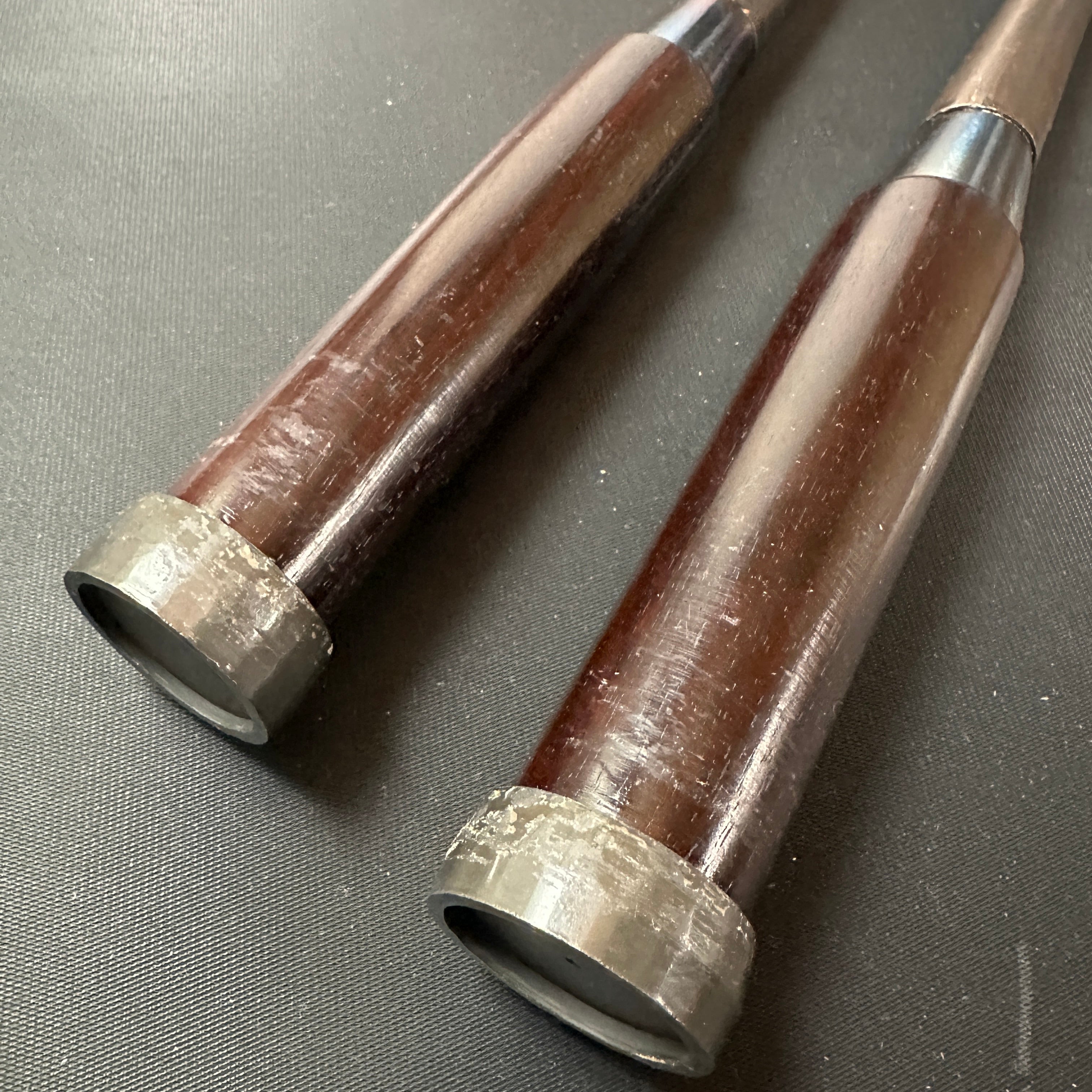 Hidarihisasaku used Long type Slick Chisels 中古品 二代目左久作 池上喬庸氏 穴屋鑿