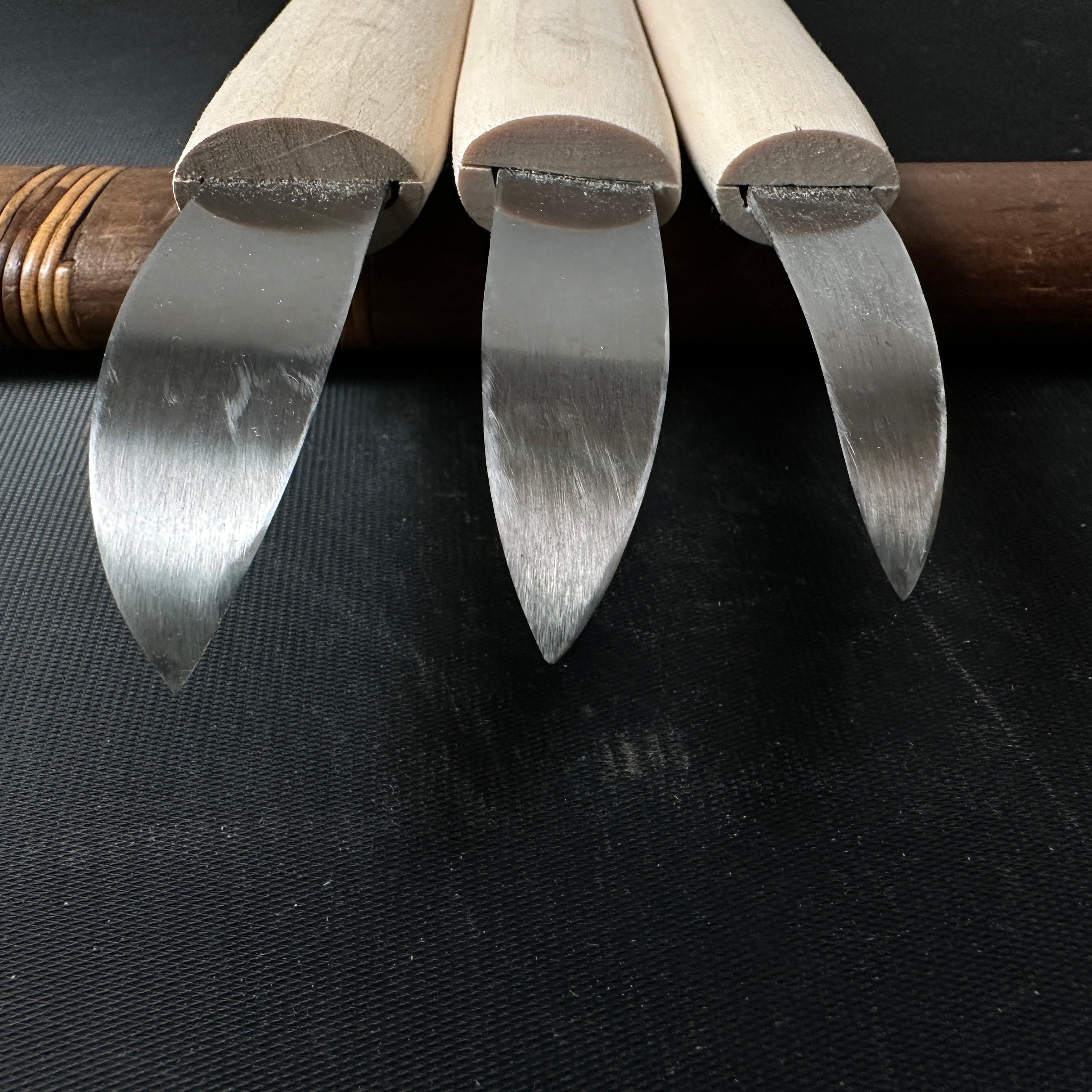 Chotousei #2 Yari Kanna (short Handle) with white steel 槍鉋(小) 彫刀晟 小倉彫刻刃物製作所 35,45mm