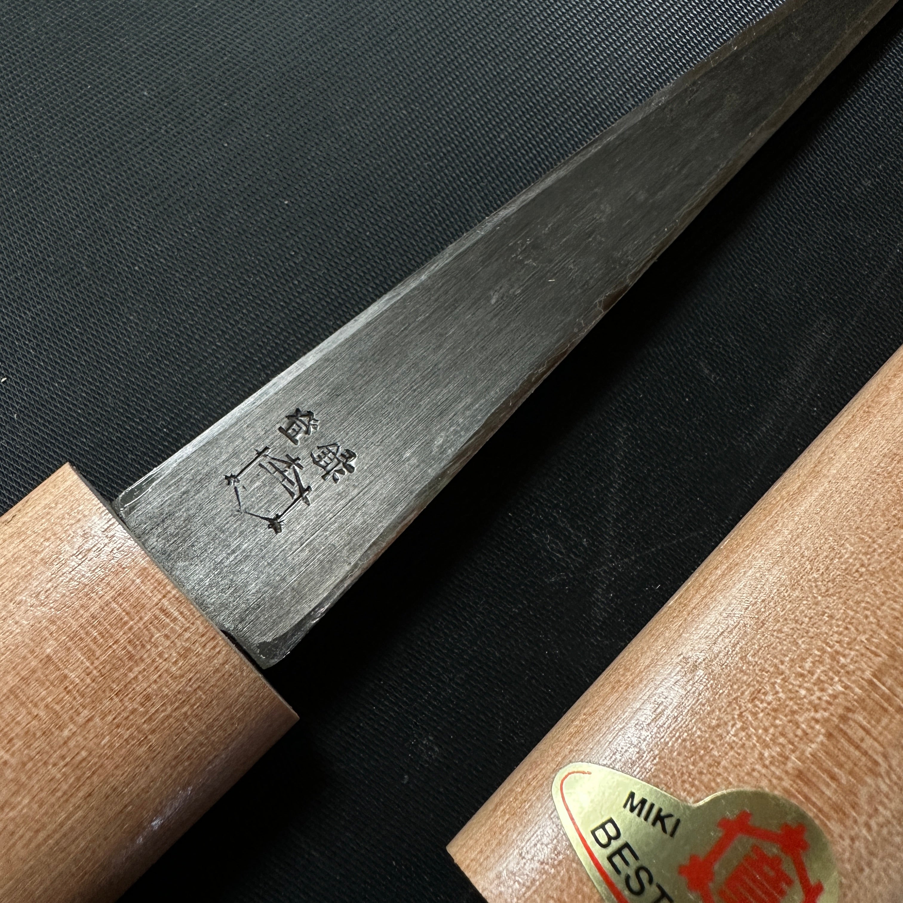 Mikisho Kuri Kokatana (Carving knife) Left hand  with Sakura wood scabbard and handle 三木章 繰り小刀 桜鞘 左 135mm