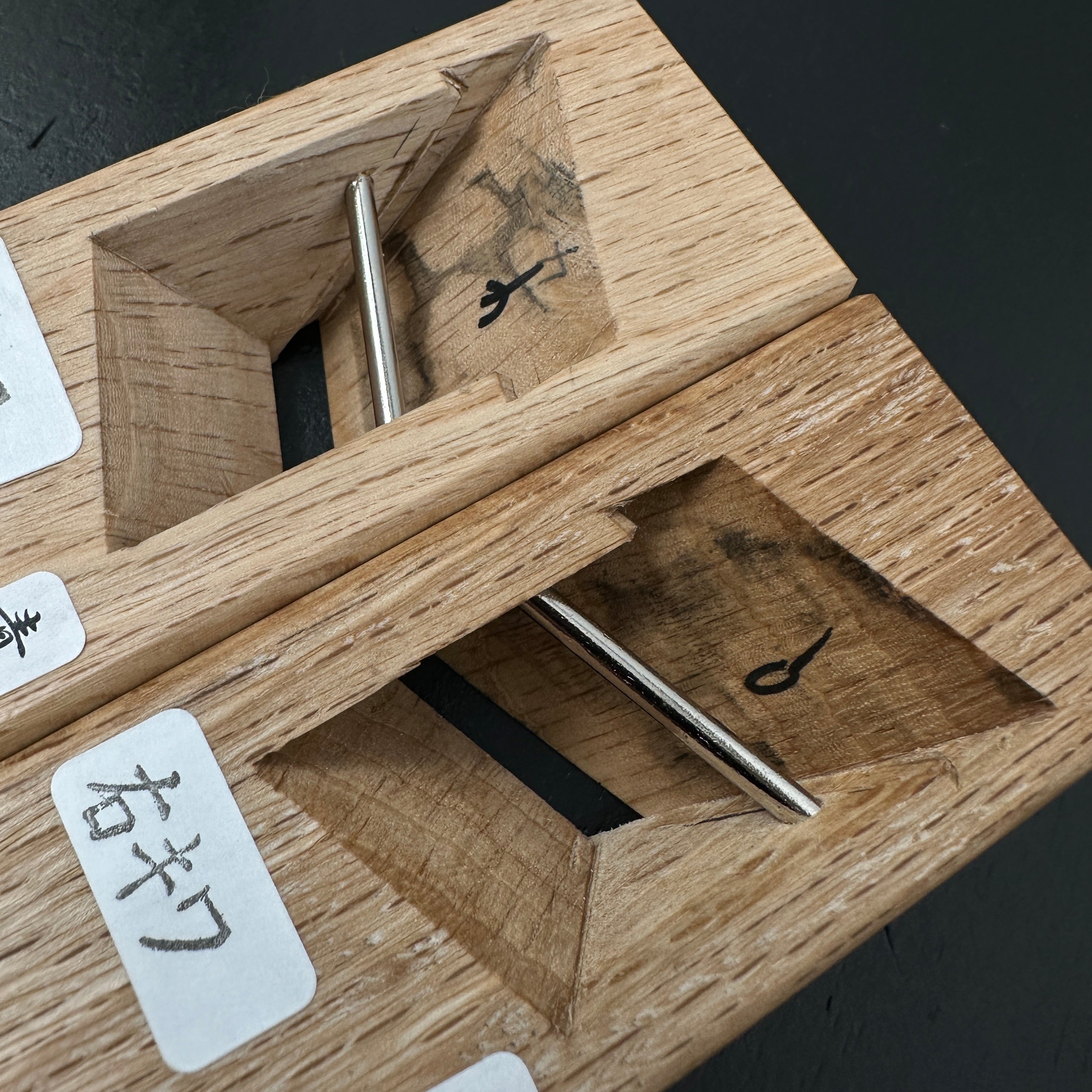 Tsunesaburo Small Rabbet Planes (Kiwa-Kanna) with blue steel 30mm 常三郎 豆際鉋 青紙鋼 5寸台 30mm