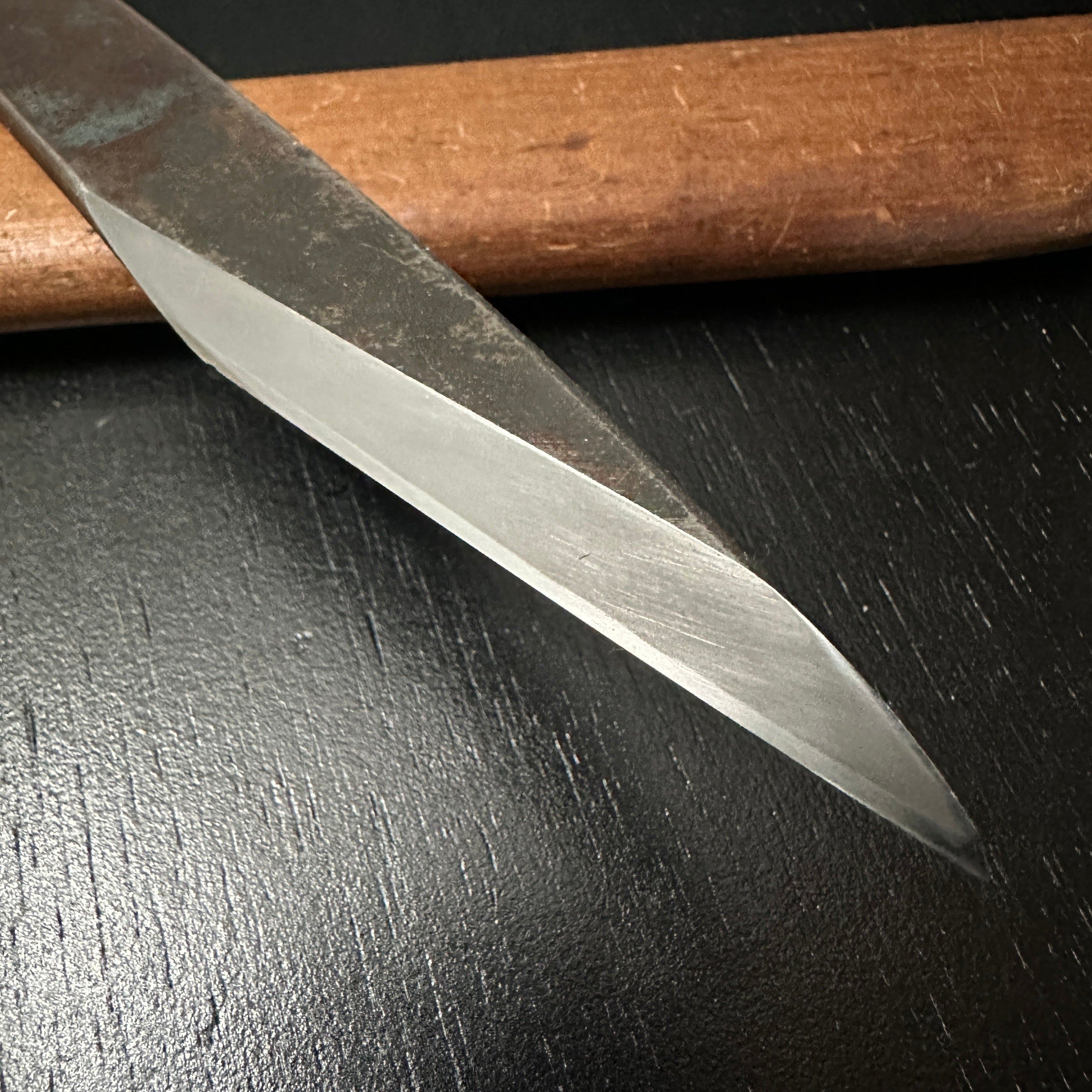 Old stock #1 Kouzaburo Kiridashi Kokatana Right hand 掘出し物 直 長谷川幸三郎作 切出し 7分 右