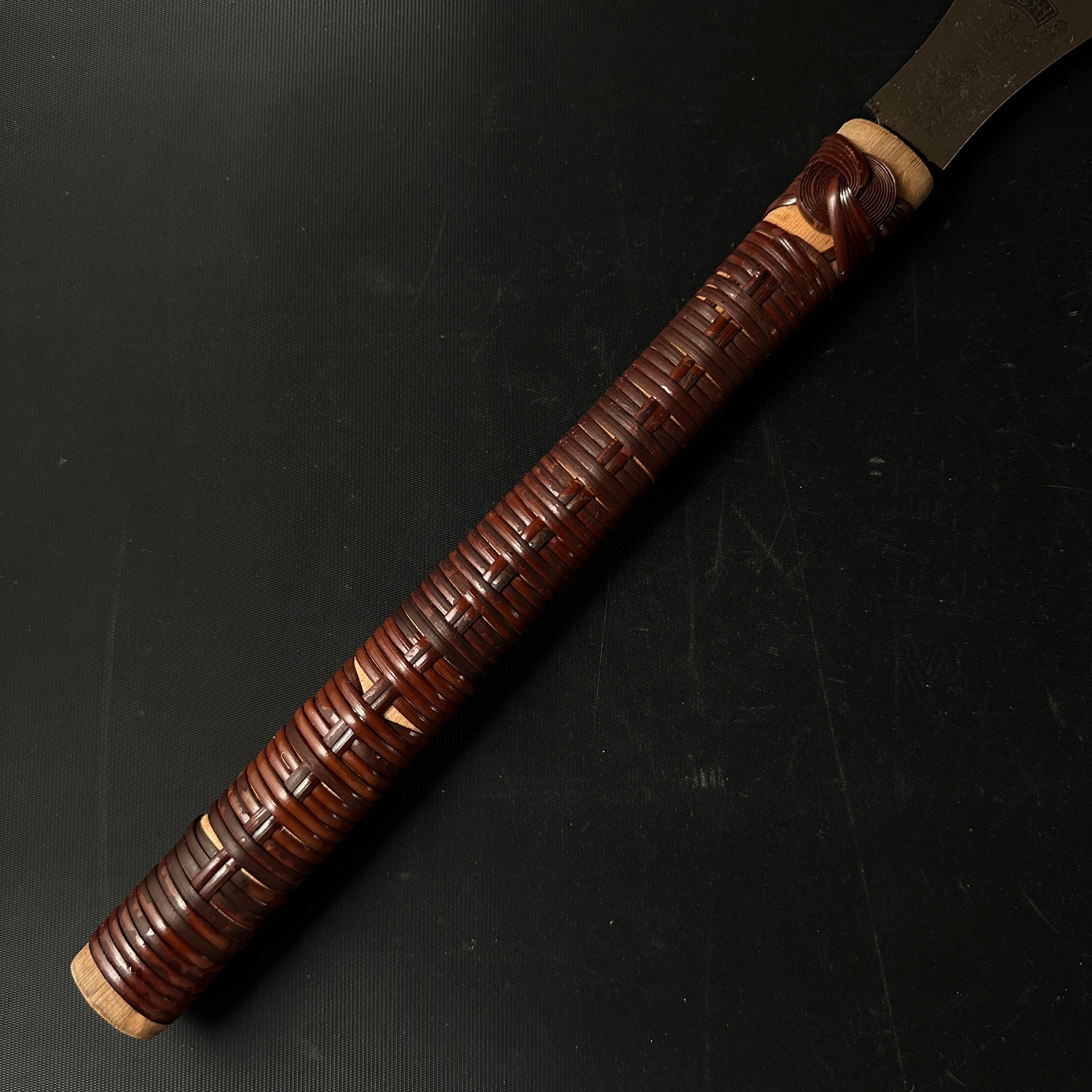 #73 Nagakatsu Double Edge (Ryoba) Saw with Eddy Type Handles For Hard Wood 長勝鋸 両刃鋸 渦巻き柄 広葉材用 225mm