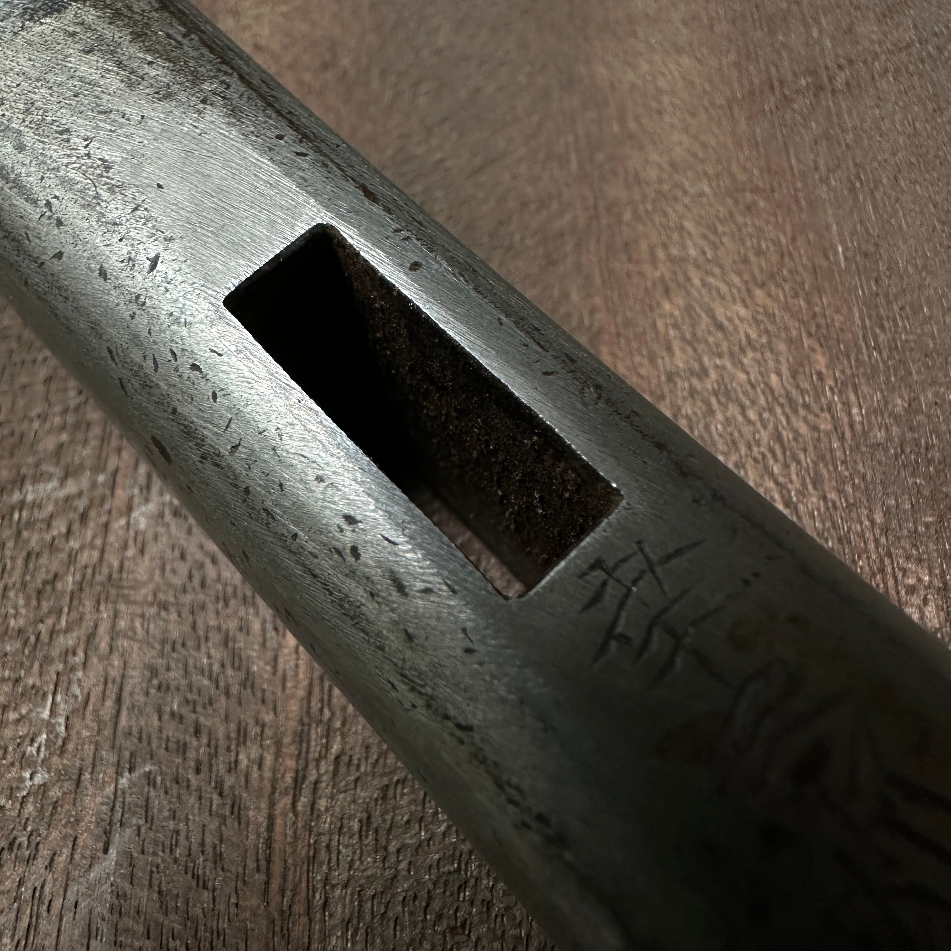 Used Kouzaburou Pasting steel Square Hammers 中古品 長谷川幸三郎氏 鋼付四角玄翁 245g