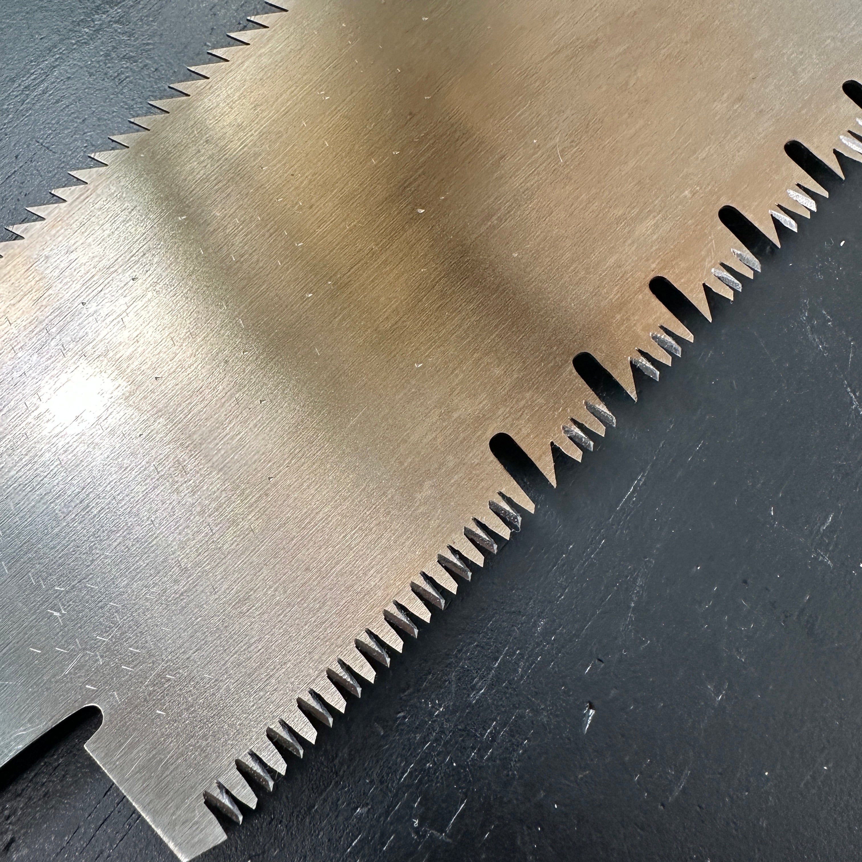 #190 Nagakatsu Double Edge Saw Eddy Type Handles set by Kurashige For Soft Wood 長勝鋸 渦巻き柄 両刃鋸 針葉材用 265mm