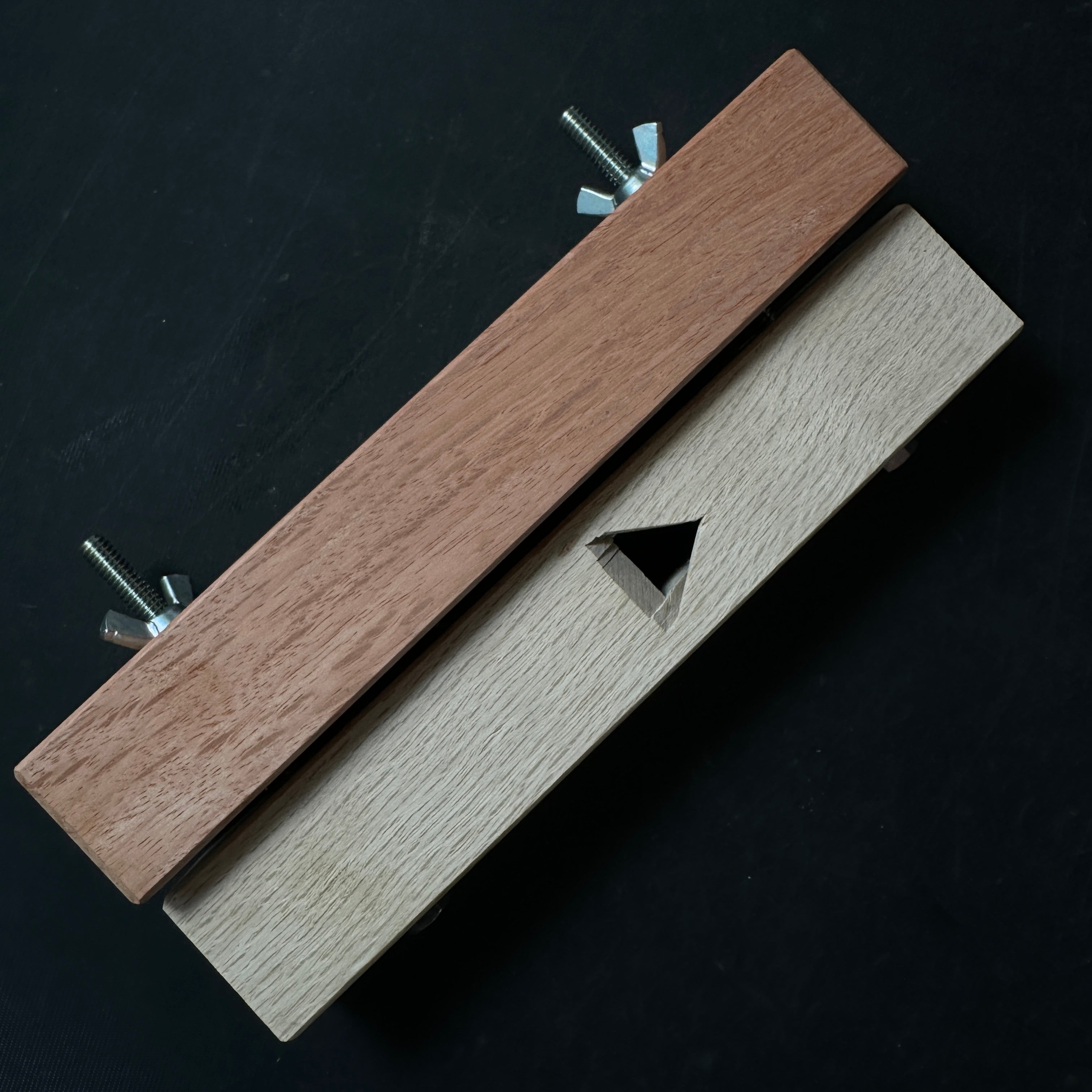 Ha Kanna Kumiko Kanna with white steel by Muneaki 葉鉋 組子用 90° 猪本台 宗秋刃