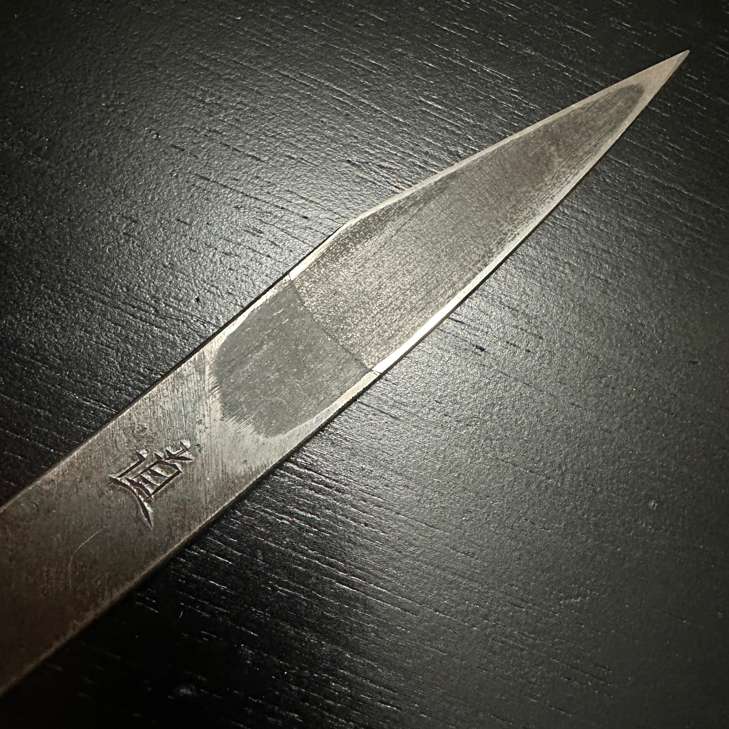 Old stock #1 Kouzaburo Kiridashi Kokatana Right hand 掘出し物 直 長谷川幸三郎作 切出し 7分 右