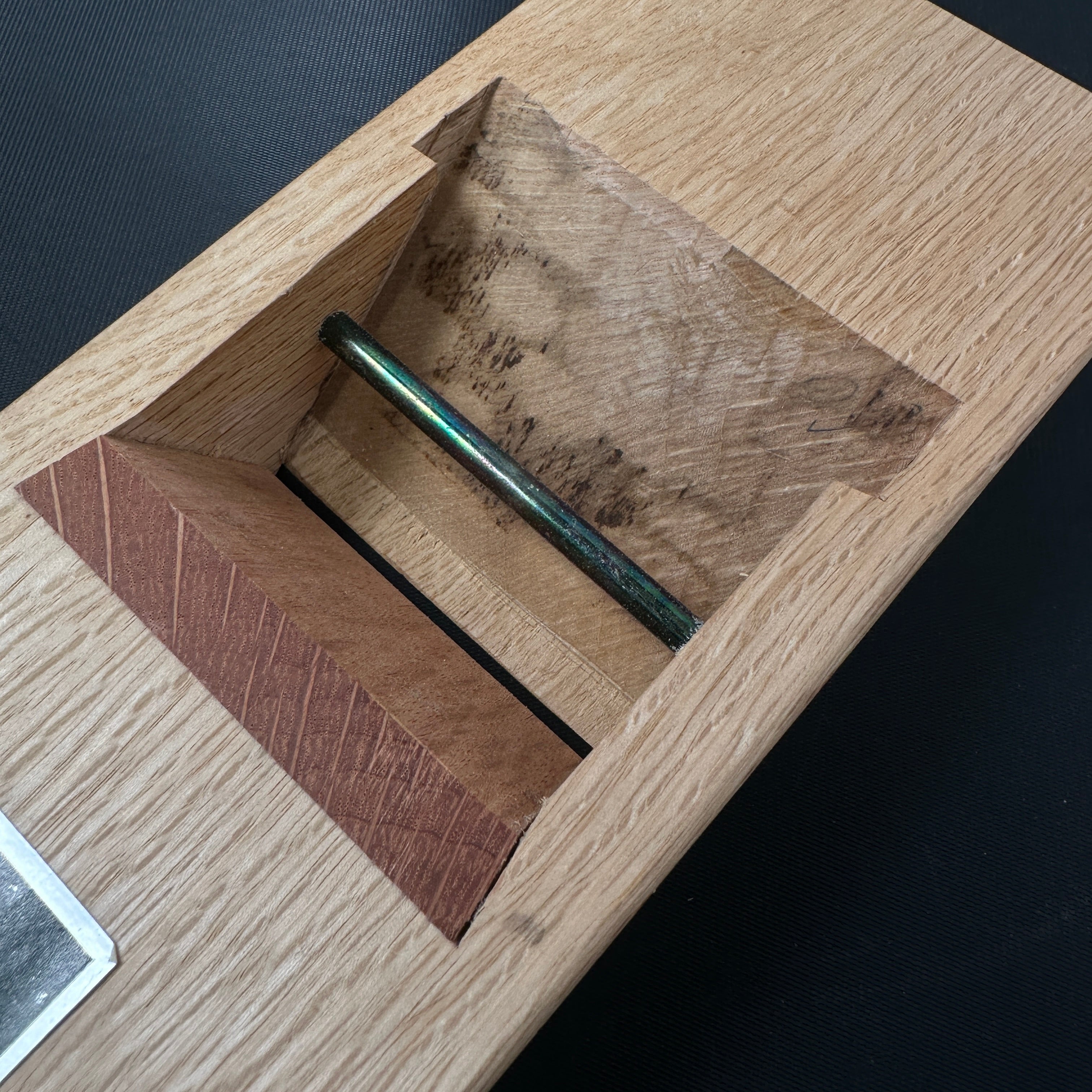 #3 Hidarikanji Smoothing Plane (Kanna) by Tanaka shougo 左勘次 田中昭吾作 仕上げ鉋 口埋め台70mm