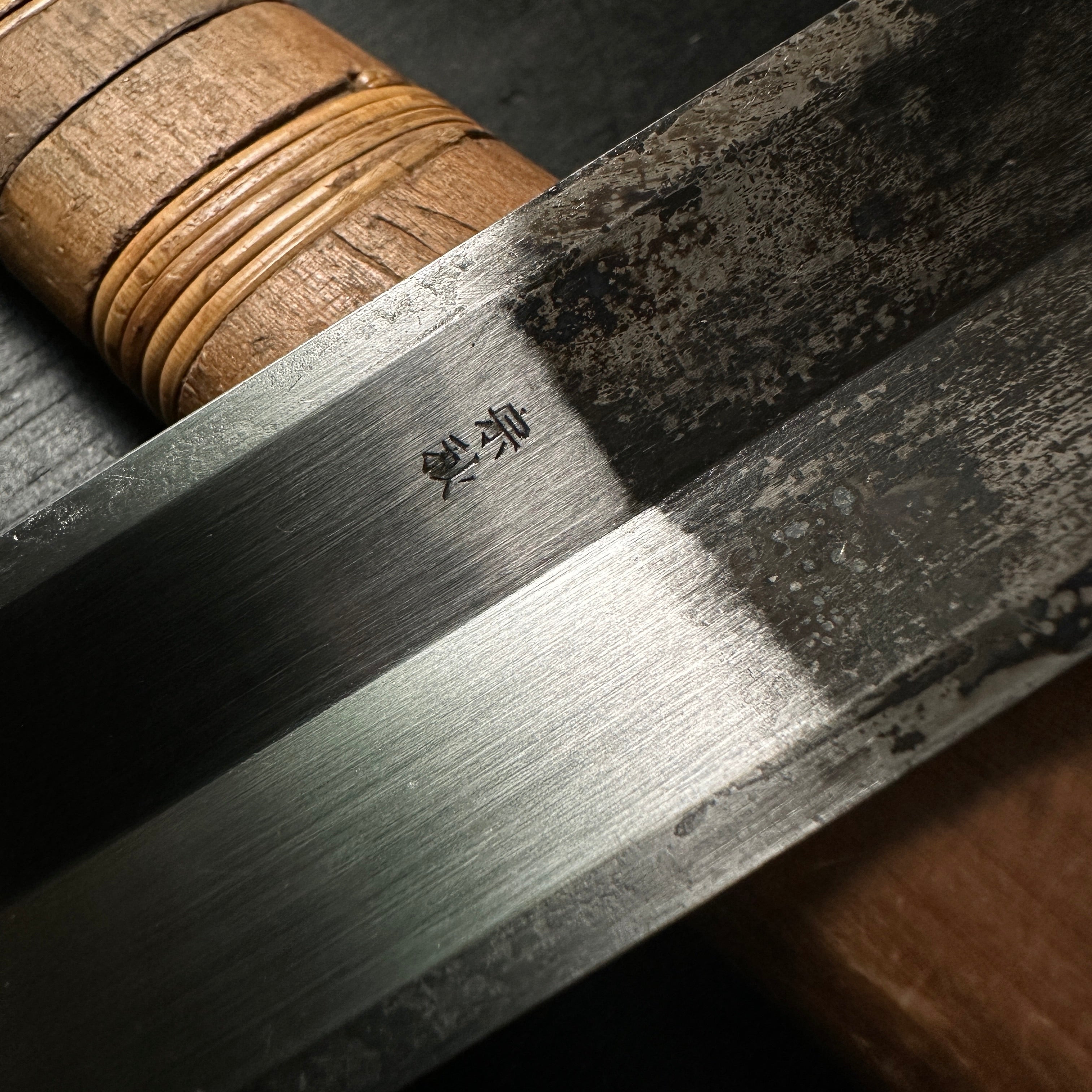 Ha Kanna Kumiko Kanna with white steel by Muneaki 葉鉋 組子用 150° 猪本台 宗秋刃