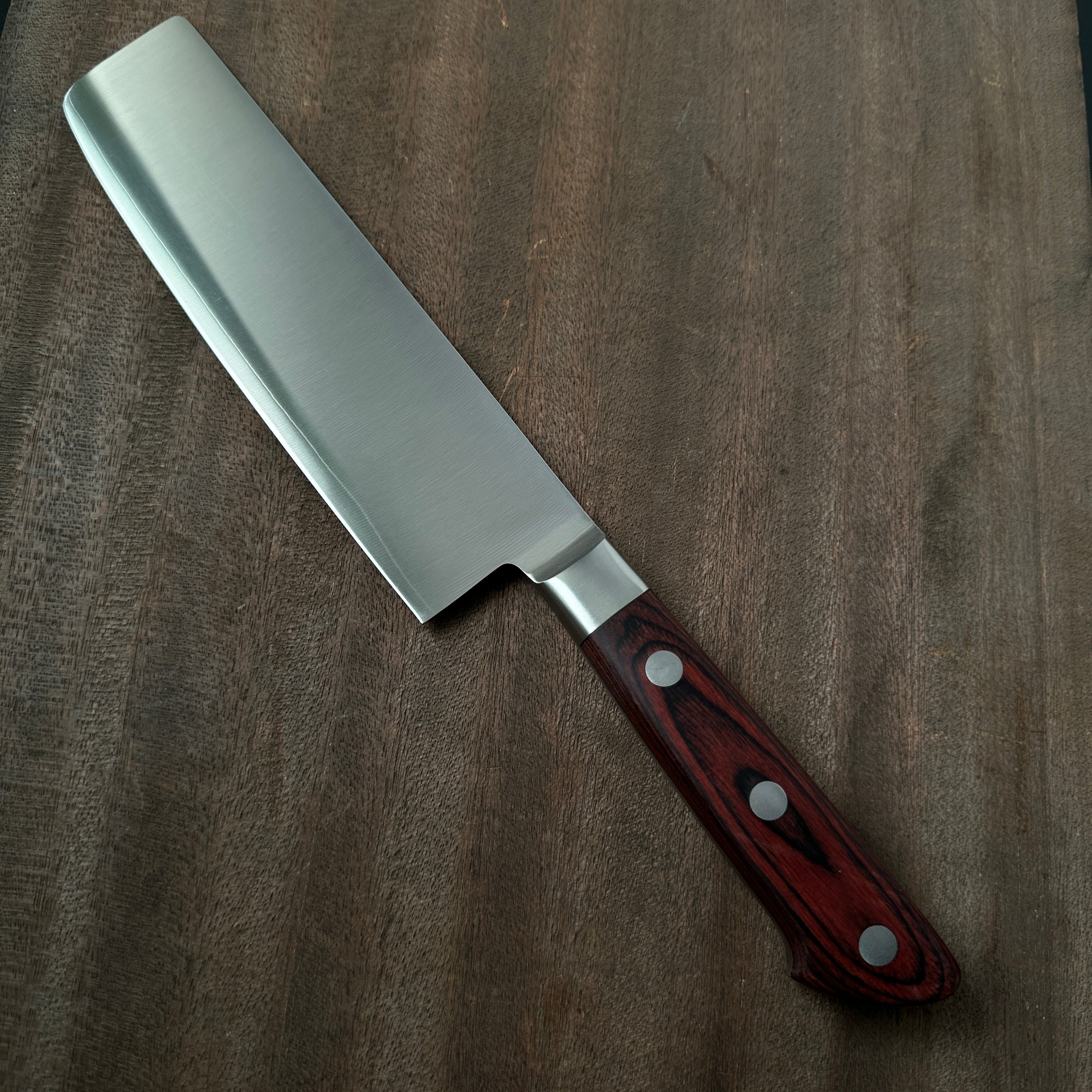 Reigetsu Kurenai Nakiri Kitchen knife 令月 紅 菜切包丁 165mm