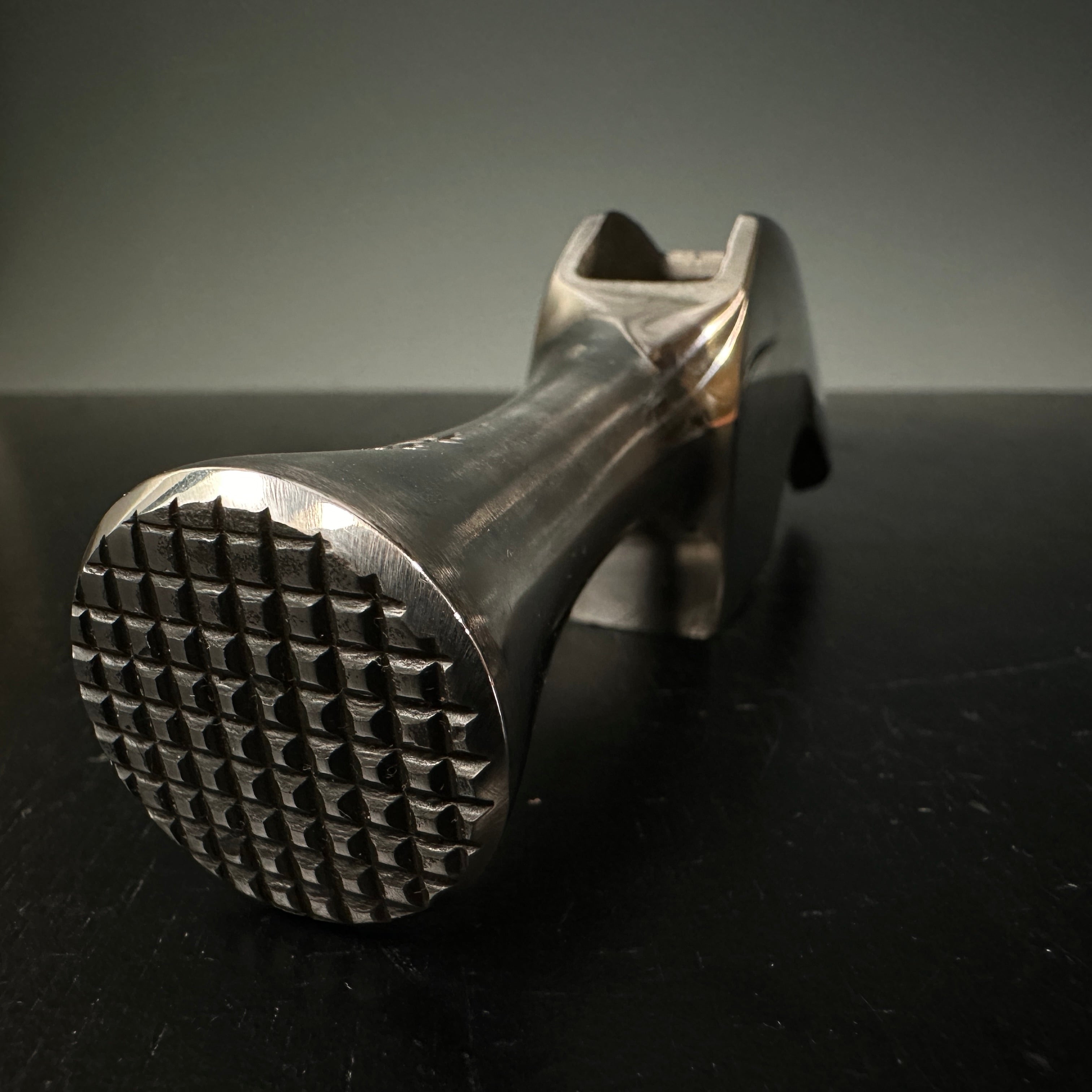 Old stock Dogyu Erupane Kariwaku Stainless steel Hammers Head 掘出し物 土牛 ステンレスエルパネ 滑り止め付 頭のみ