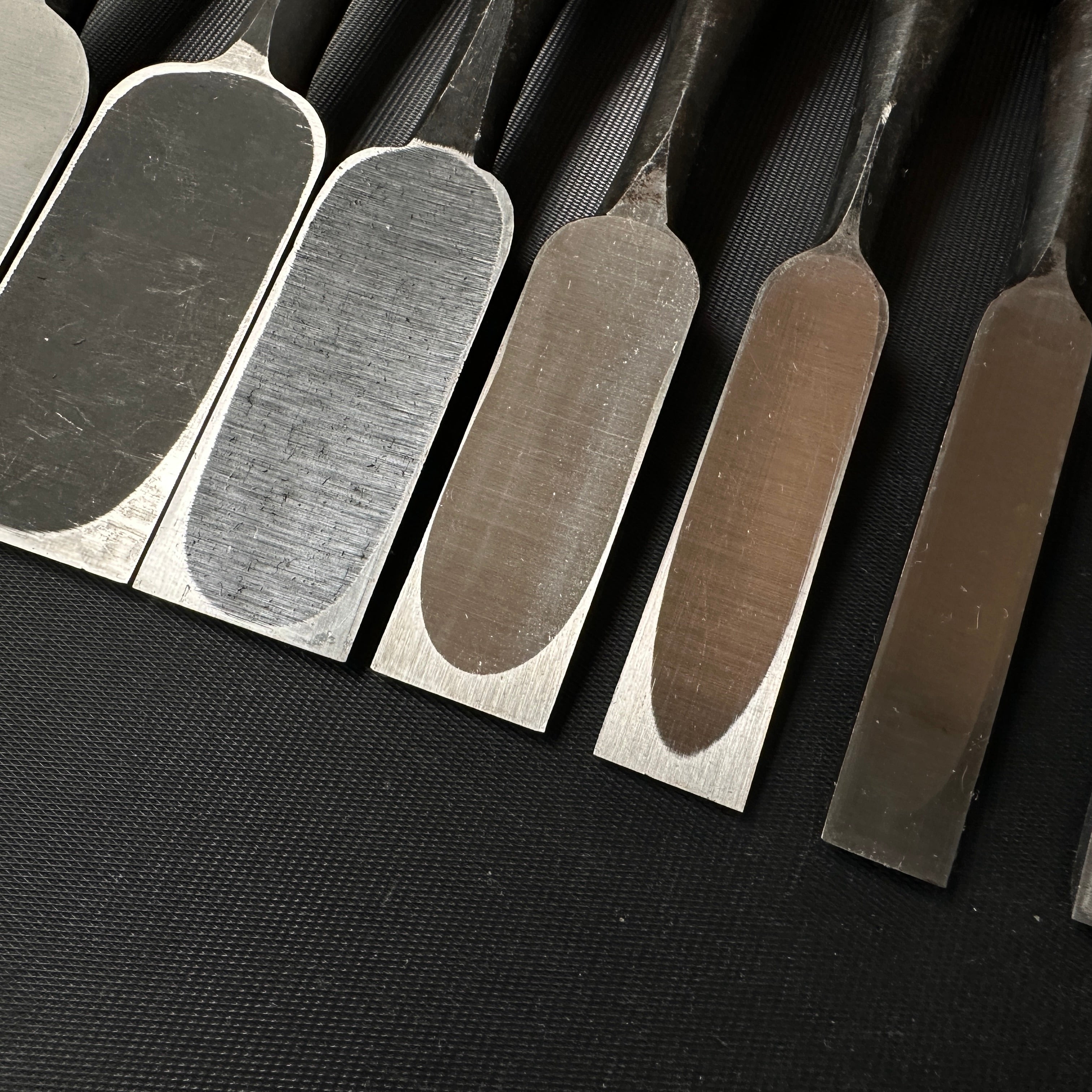 #M159 Mixed set for beginner Bench chisels set by unknown smith バラ鑿合わせ 初心者におすすめ 追入組鑿作者不明