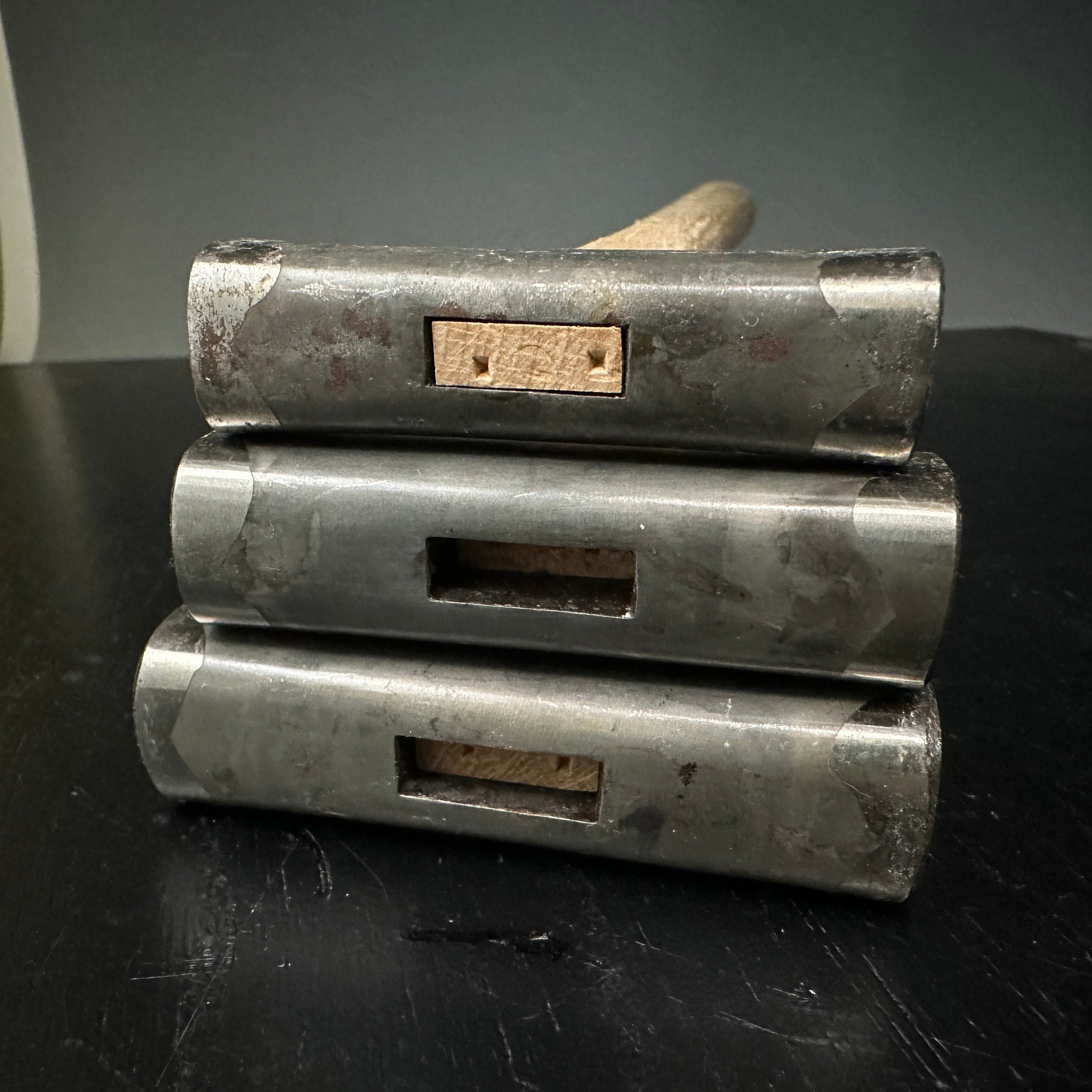 Old stock Hishikan Square Hammers File finish with Handle 掘出し物 菱貫 四角玄翁 ヤスリ仕上