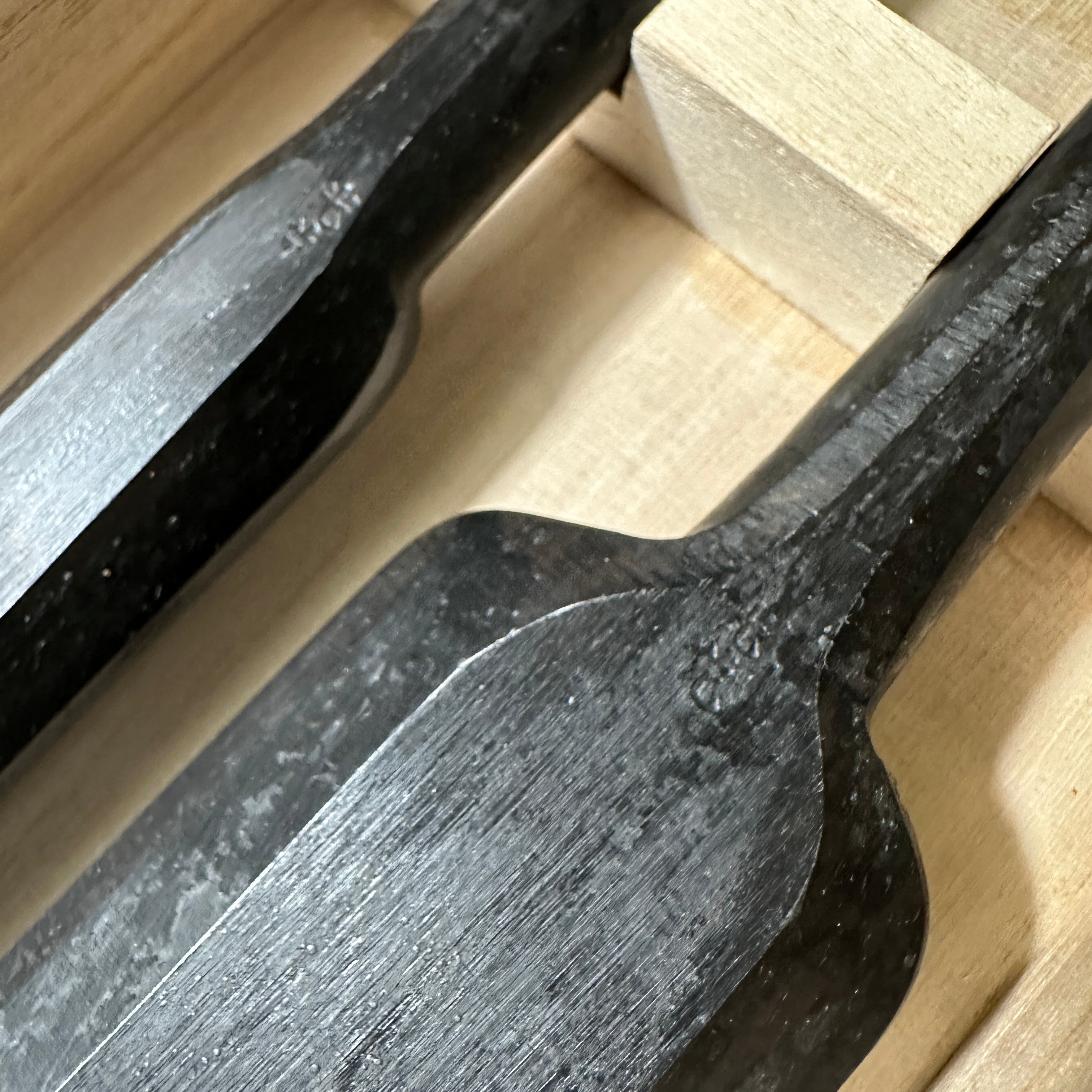 Kouetsu #1 Slick Chisels set by Takeo Nakano 中野武雄作 光悦 本突き組鑿 48mm 24mm
