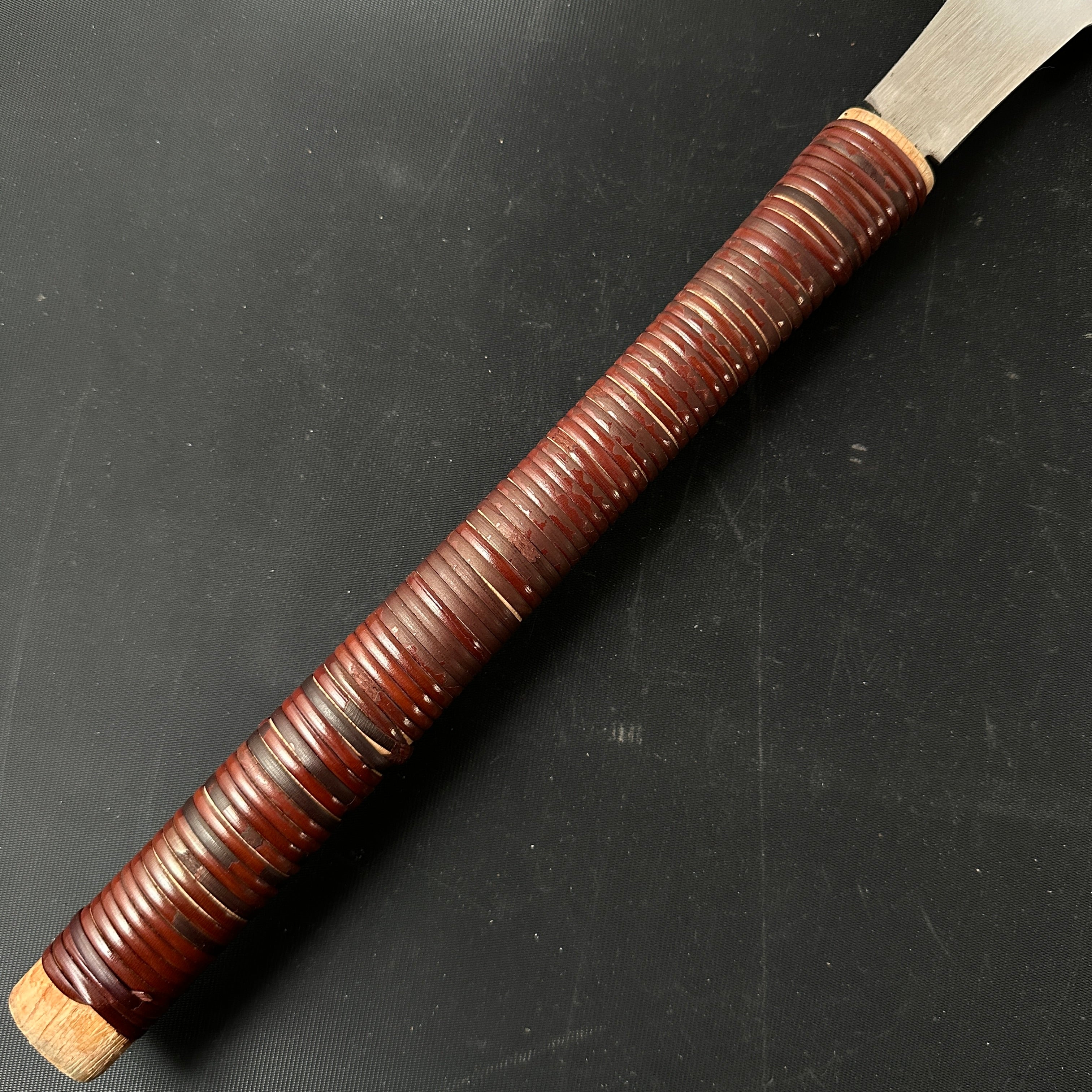 #R29 Ready to use! Old stock Double Edge Saw with Eddy Type Handles set by Kurashige 直ぐ使い 倉重栄助 目立 渦巻き柄 両刃鋸 210mm