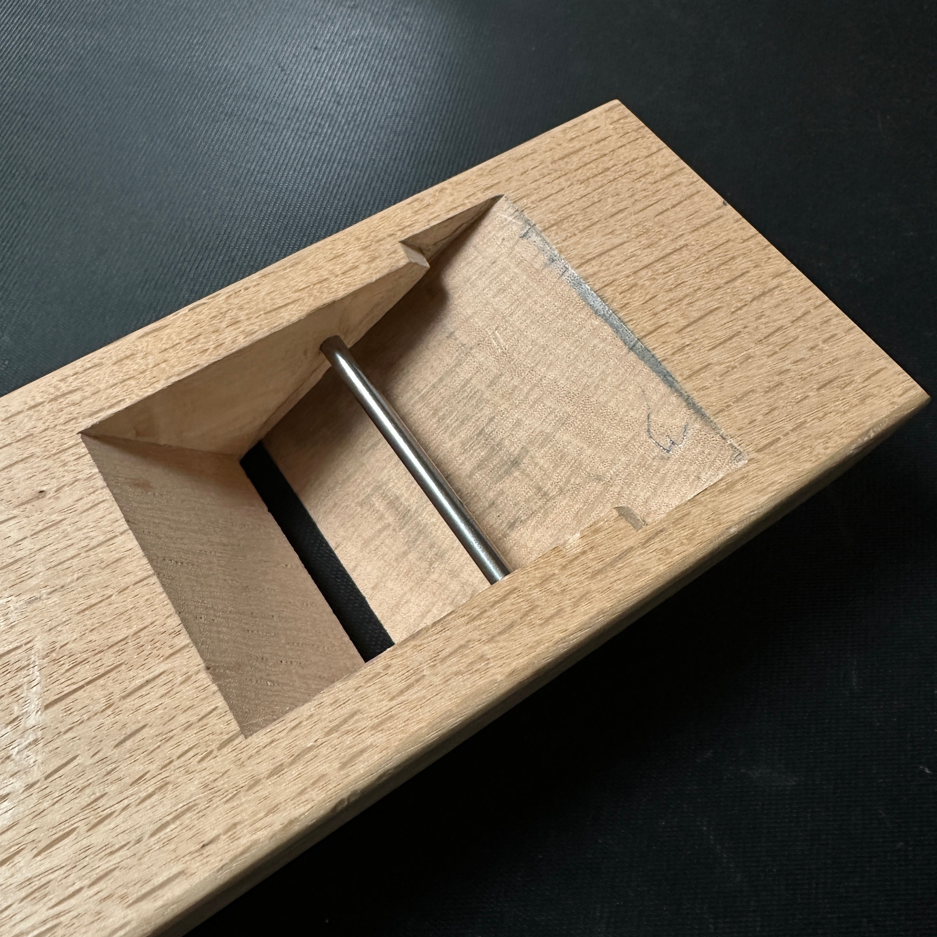 Old stock Kuniaki compass plane with SK steel 國明 反鉋 48mm