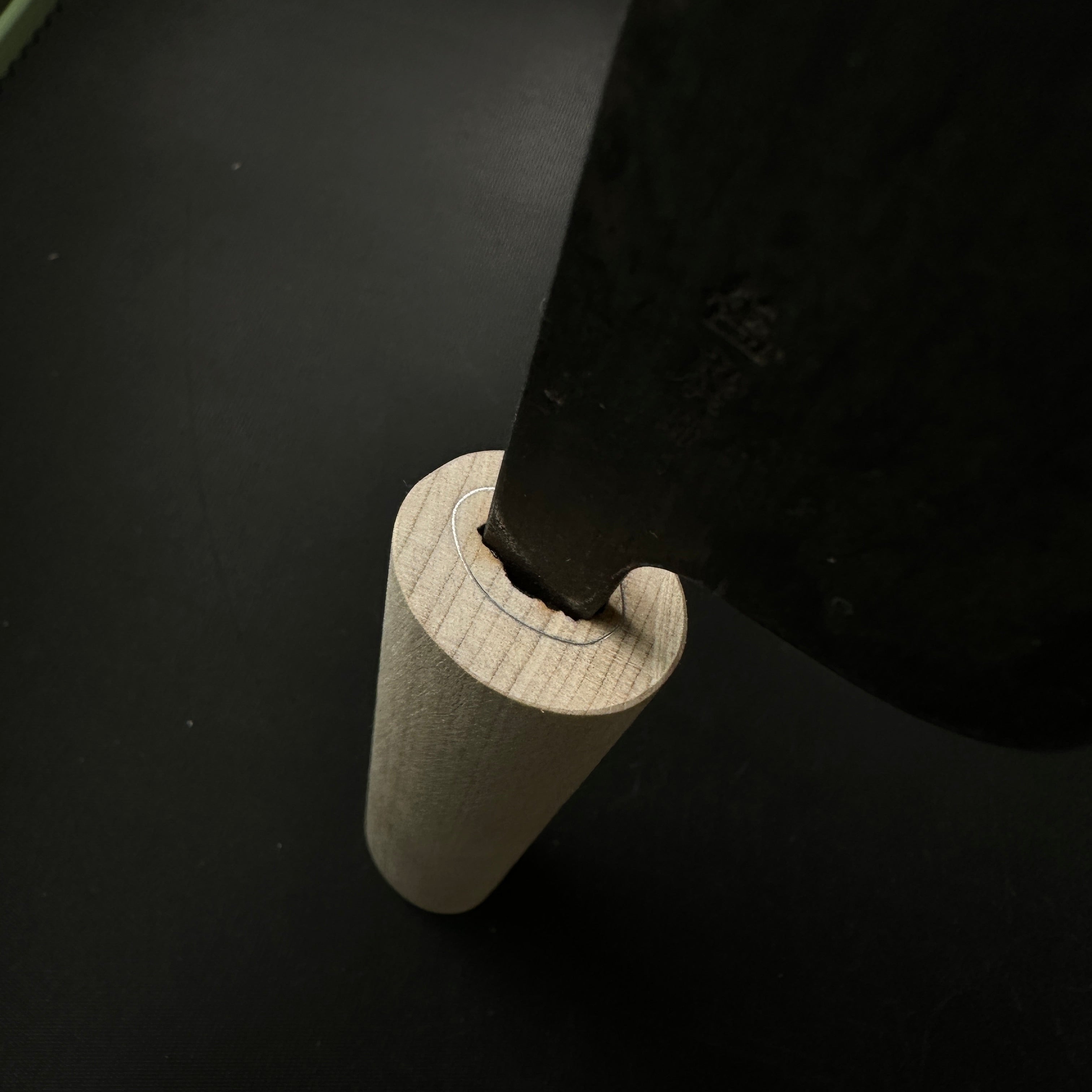 Hirotomo Hand Made Leather tools with White steel 廣朋 皮断庖丁 42mm