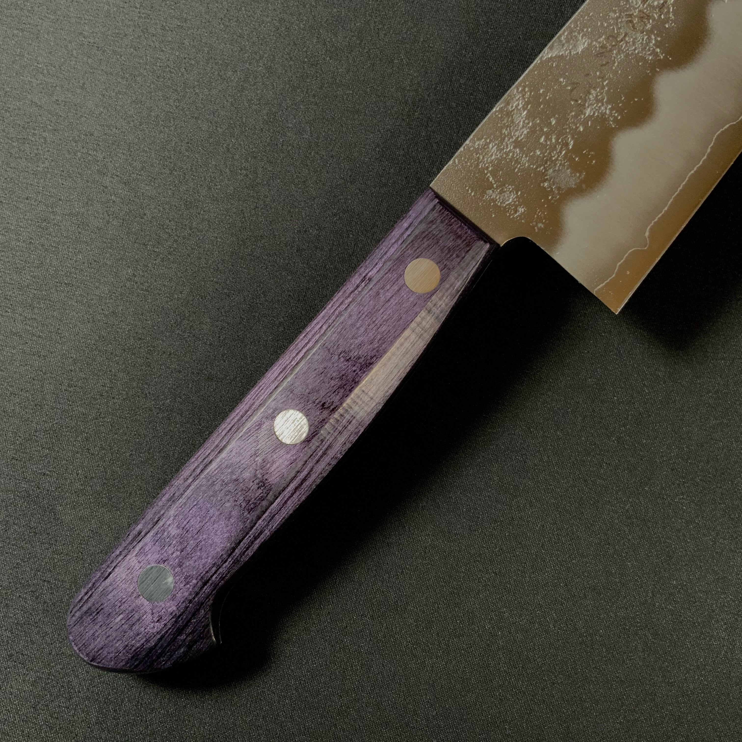 Stainress Santoku Kitchen Knife SLD 切れるよろこび 三徳包丁 梨地 銀3 ステングラッド鋼 180mm