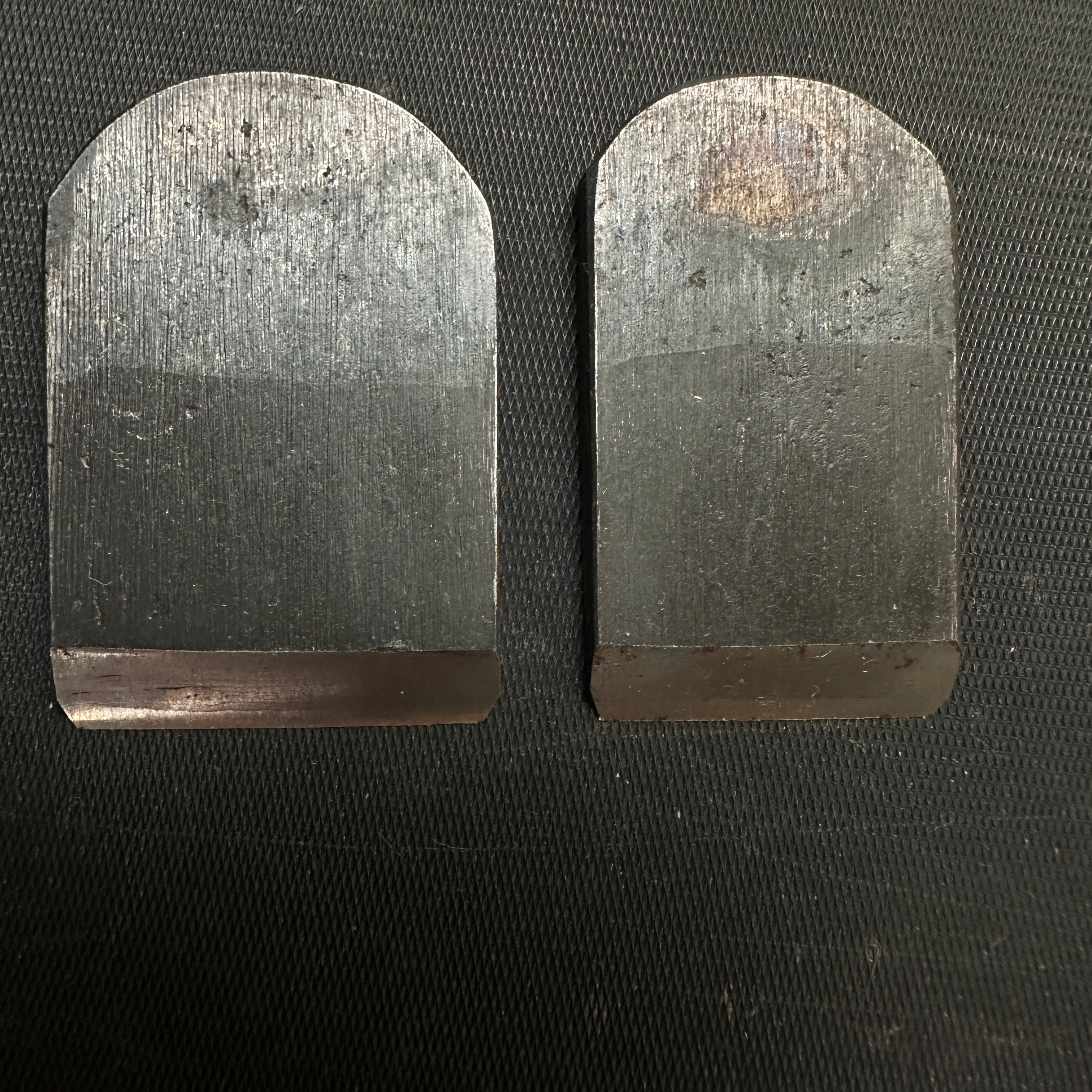 Old stock Teruhide Spokeshave Plane Blades (Kanna) by Ishido Master 蔵出し 石堂秀雄作 輝秀 矢羽根 南京鉋 刃のみ