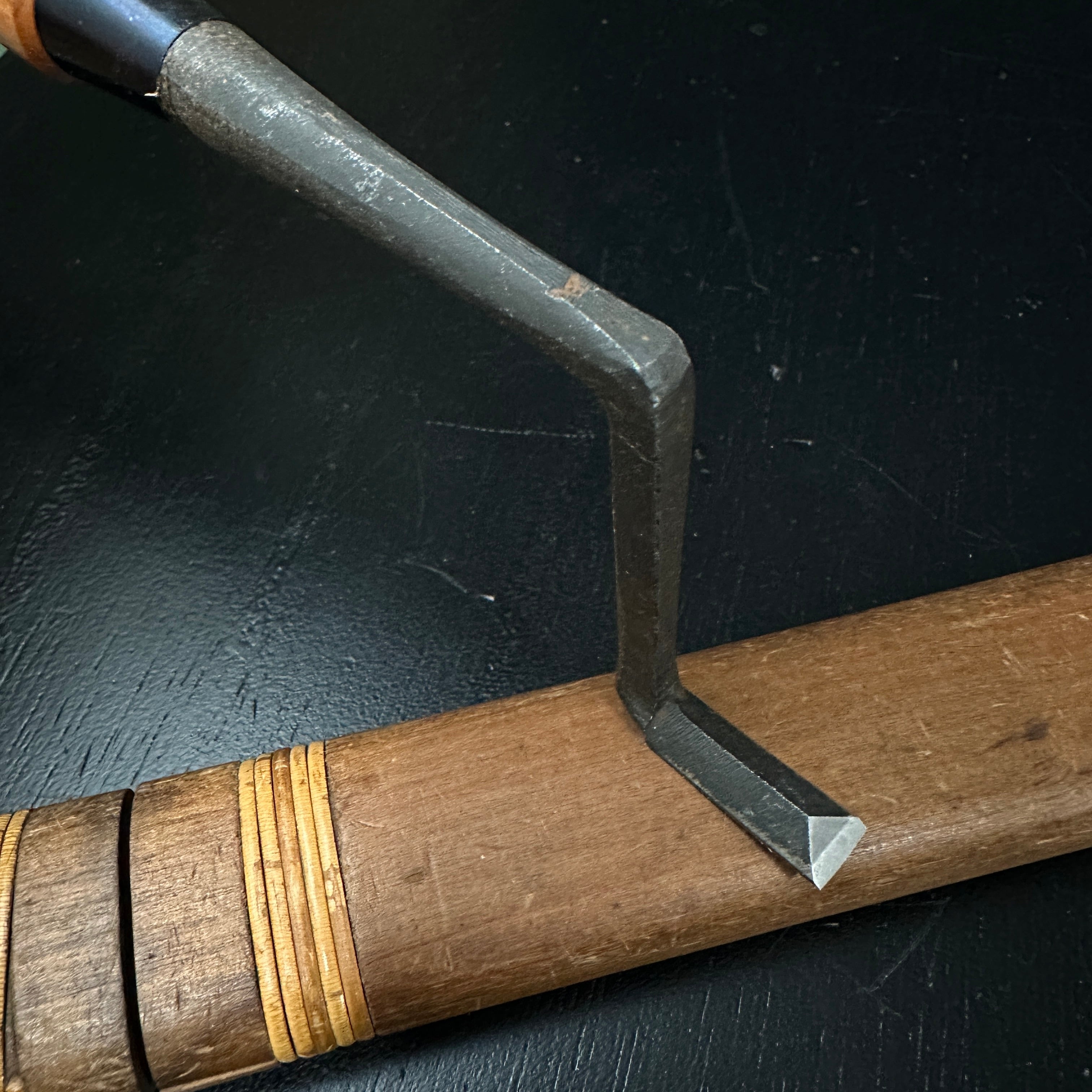 Kanetake Trowel chisel (Kote nomi) Dovetail type For Plane's wooden body カネ武 鏝鑿 鎬型 鉋台用 9mm