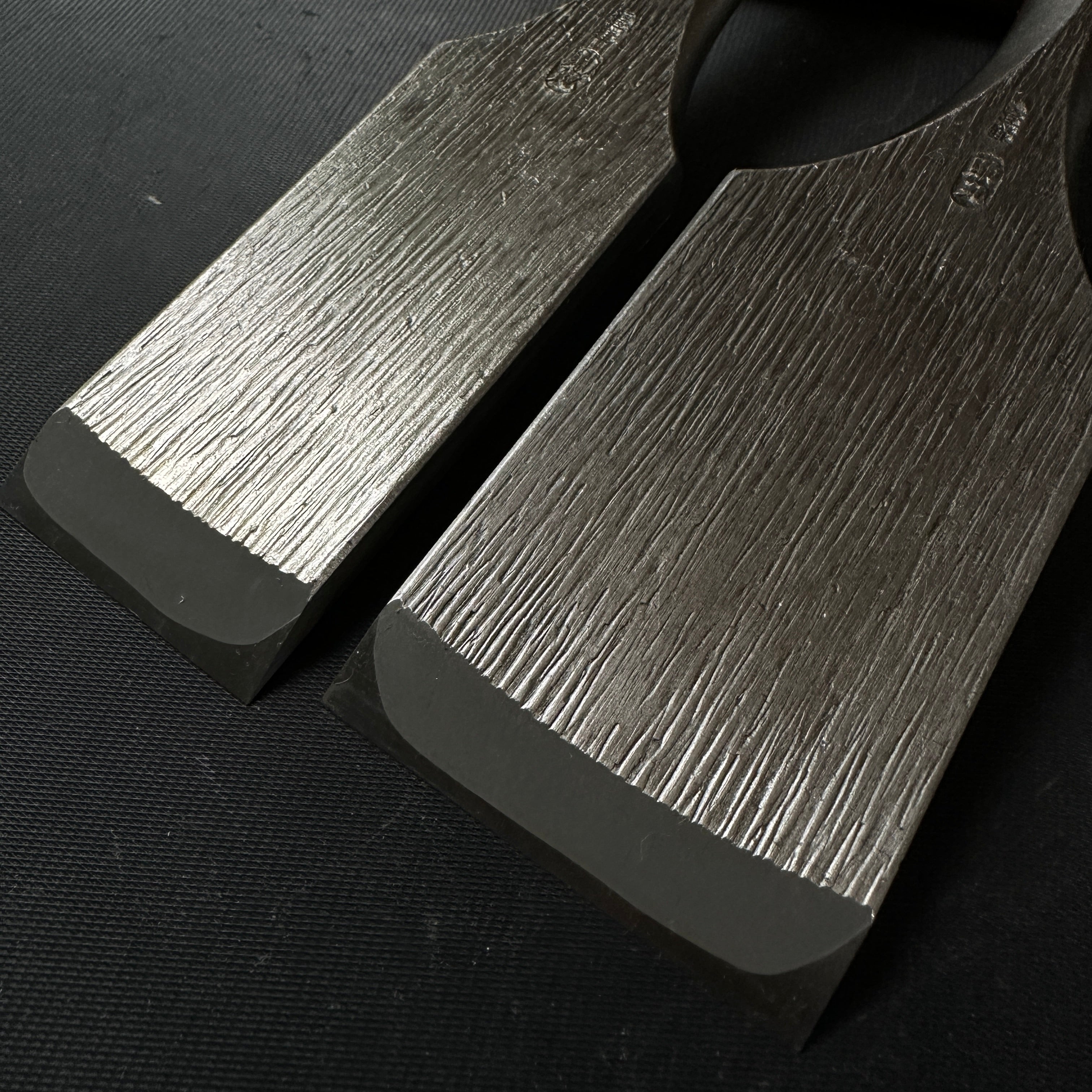 Old stock Sukemaru 3rd Damekiri chisels 掘出し物 三代助丸作 碓氷金三郎氏 ダメ切り鑿 三つ裏 Damekirinomi 36,48mm