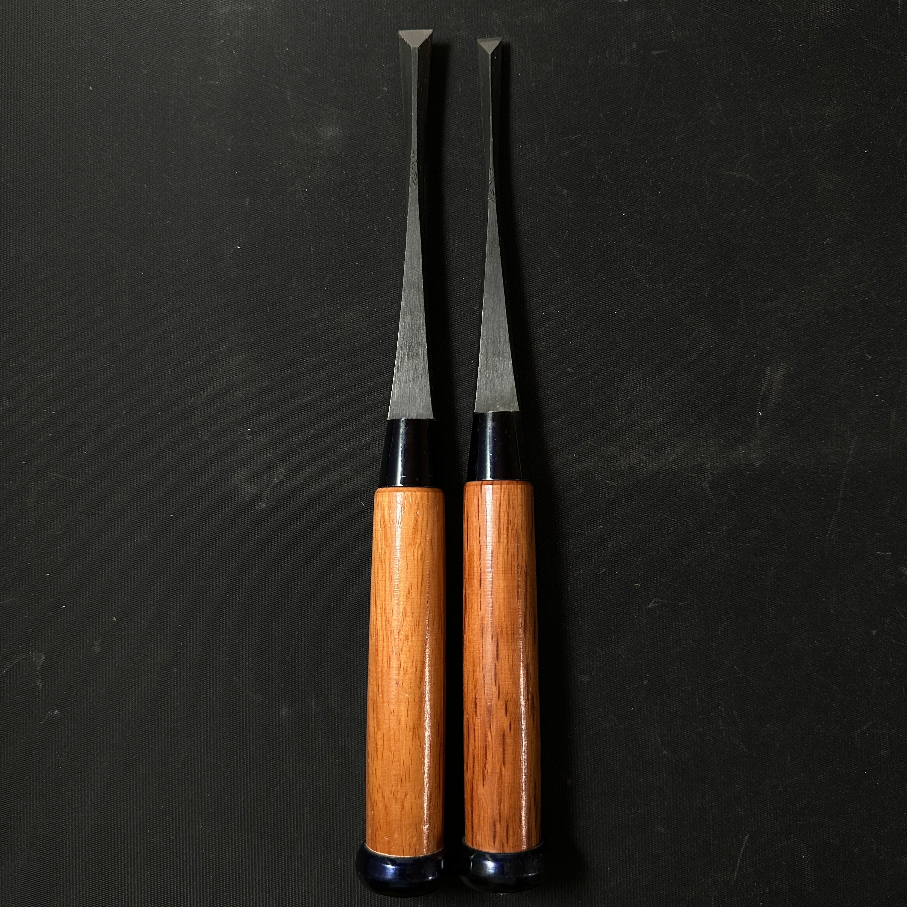 Old stock Kiyohisa Bachi chisels by Watanabe Kiyoe 掘出し物 渡辺清栄作 清久作 バチ鑿 8mm 10.5mm Bachinomi