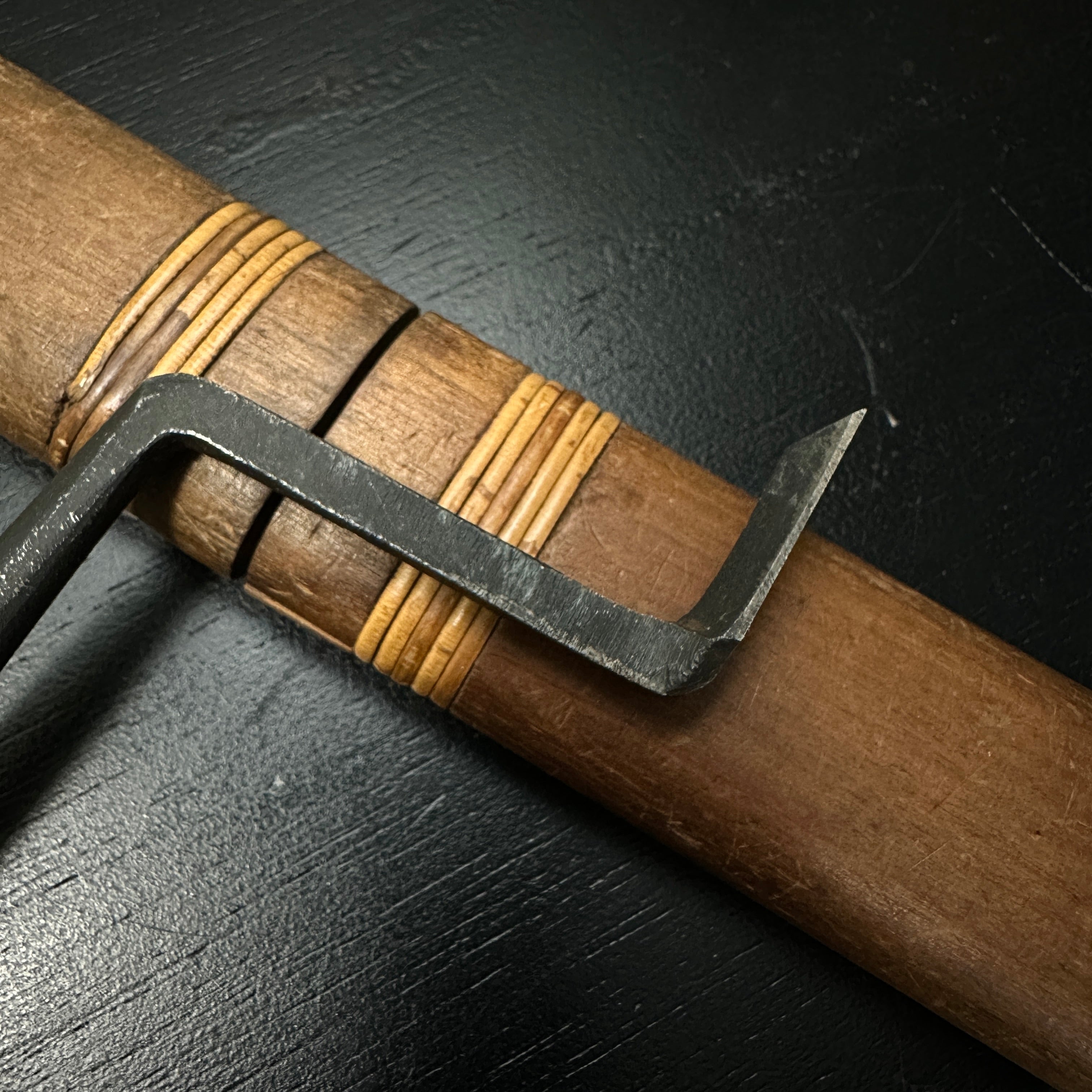 Kanetake Trowel chisel (Kote nomi) Dovetail type For Plane's wooden body カネ武 鏝鑿 鎬型 鉋台用 9mm