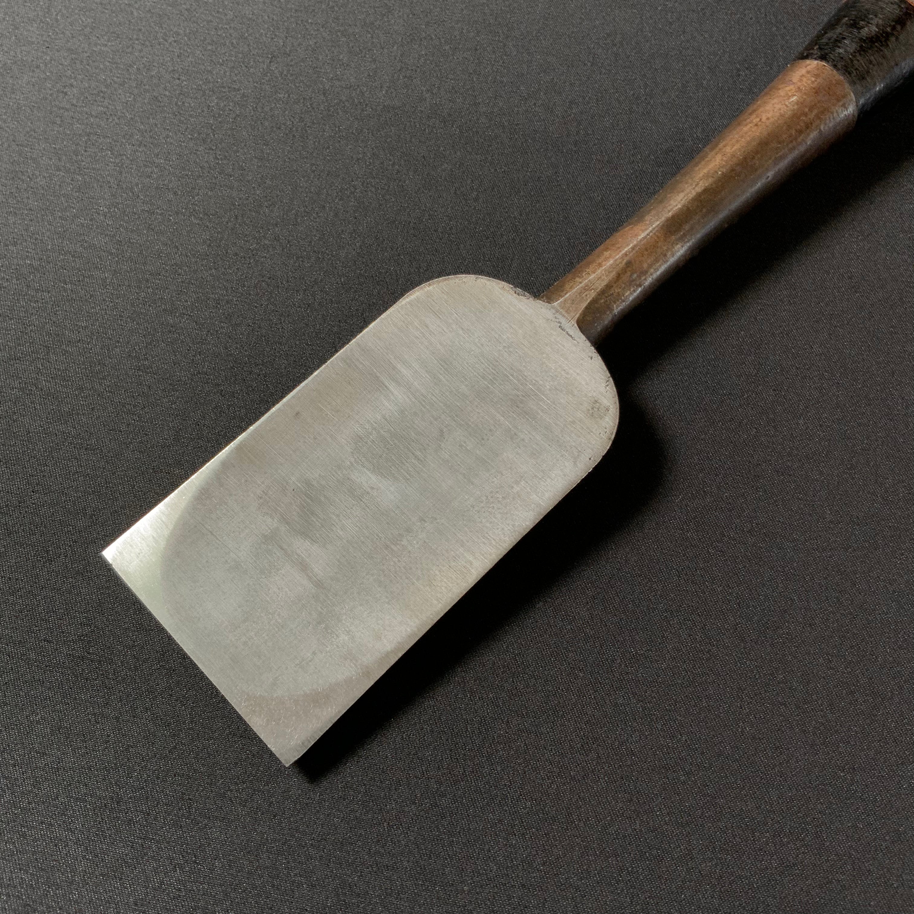 掘出し物 二代目左久作 叩き鑿 池上喬庸作 48mm Old stock Hidari Hisasaku 2rd Timber chisels by Ikegami Takanobu Tatakinomi