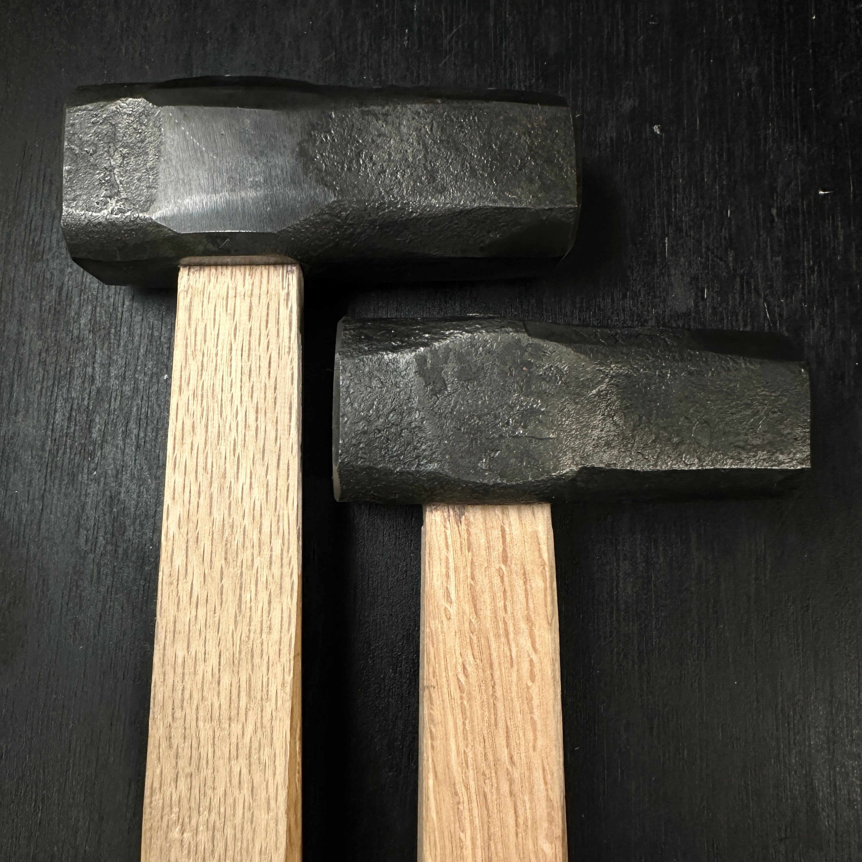 #1 Hand made Japanese Blacksmith tools Hammer(Hitsukuri-Tsuchi) 鍛冶屋道具 火造槌 八角曲り柄付