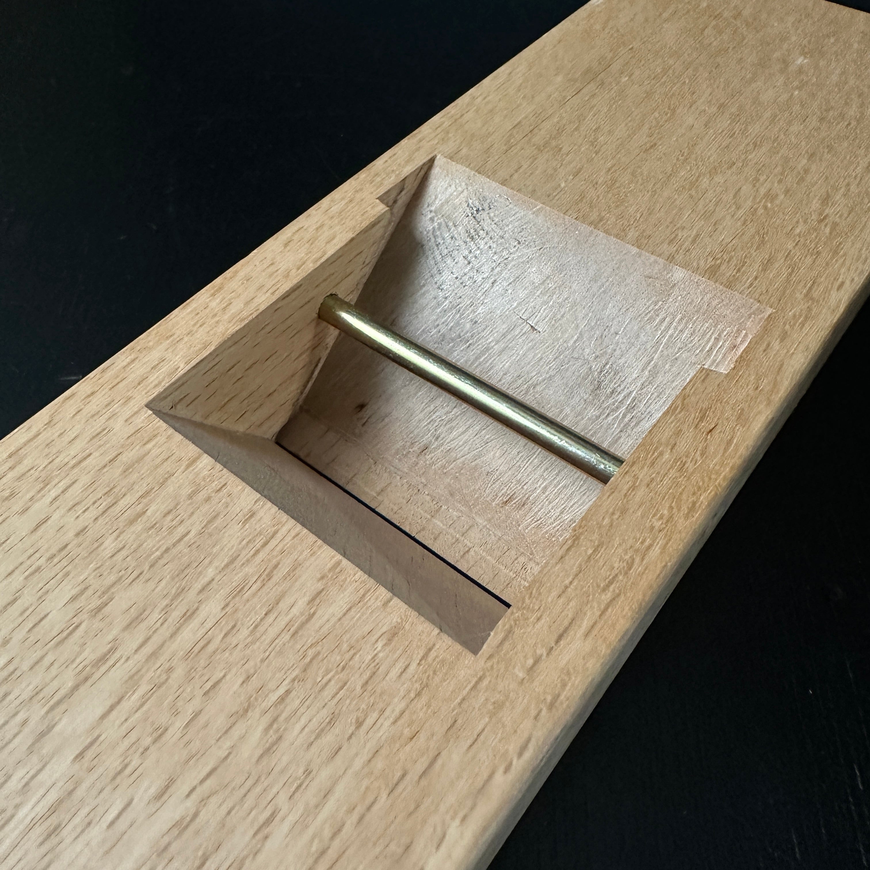 Old stock Kiyotada Smoothing Long body Plane(Kanna) by Suiheiya 掘出し物 清忠 長台鉋 65mm