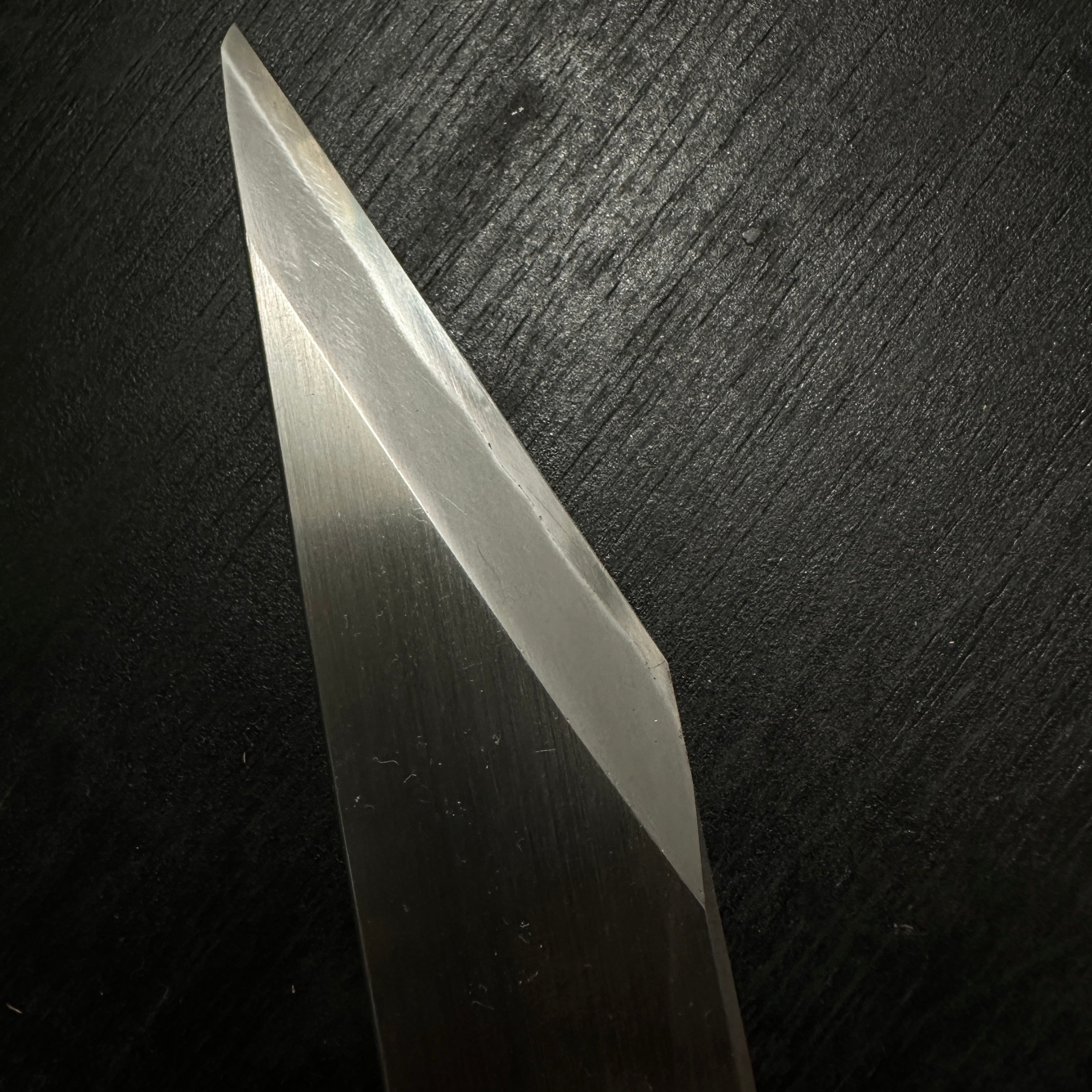 Old stock Sakamitsu 1st generation Kiridashi Kokatana with white steel 掘出し物 初代坂光作 切出小刀 右 30mm 鞘付