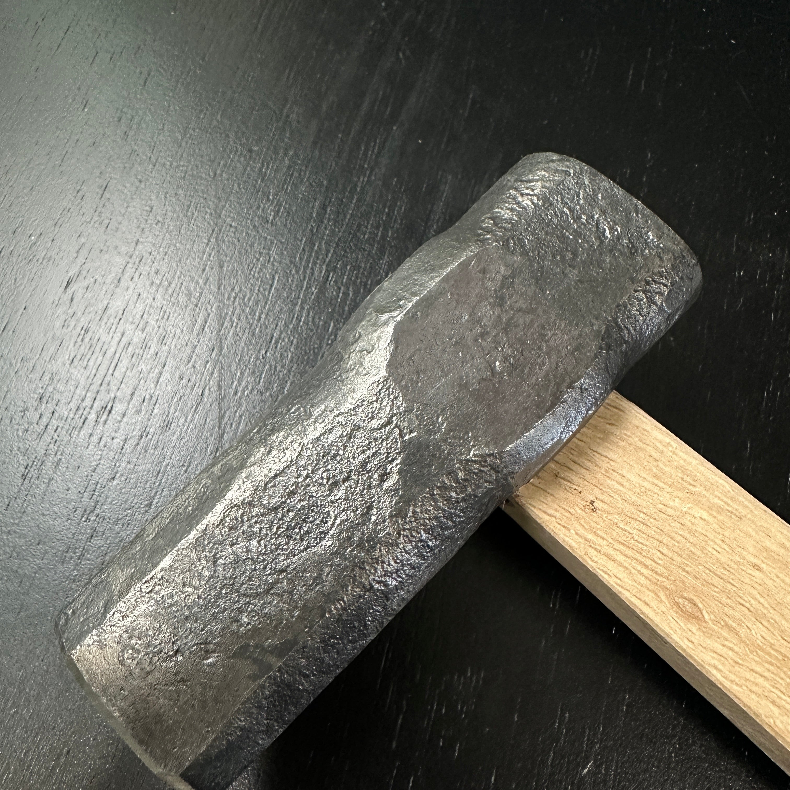 #2 Hand made Japanese Blacksmith tools Hammer(Hitsukuri-Tsuchi) 鍛冶屋道具 火造槌 曲り柄付