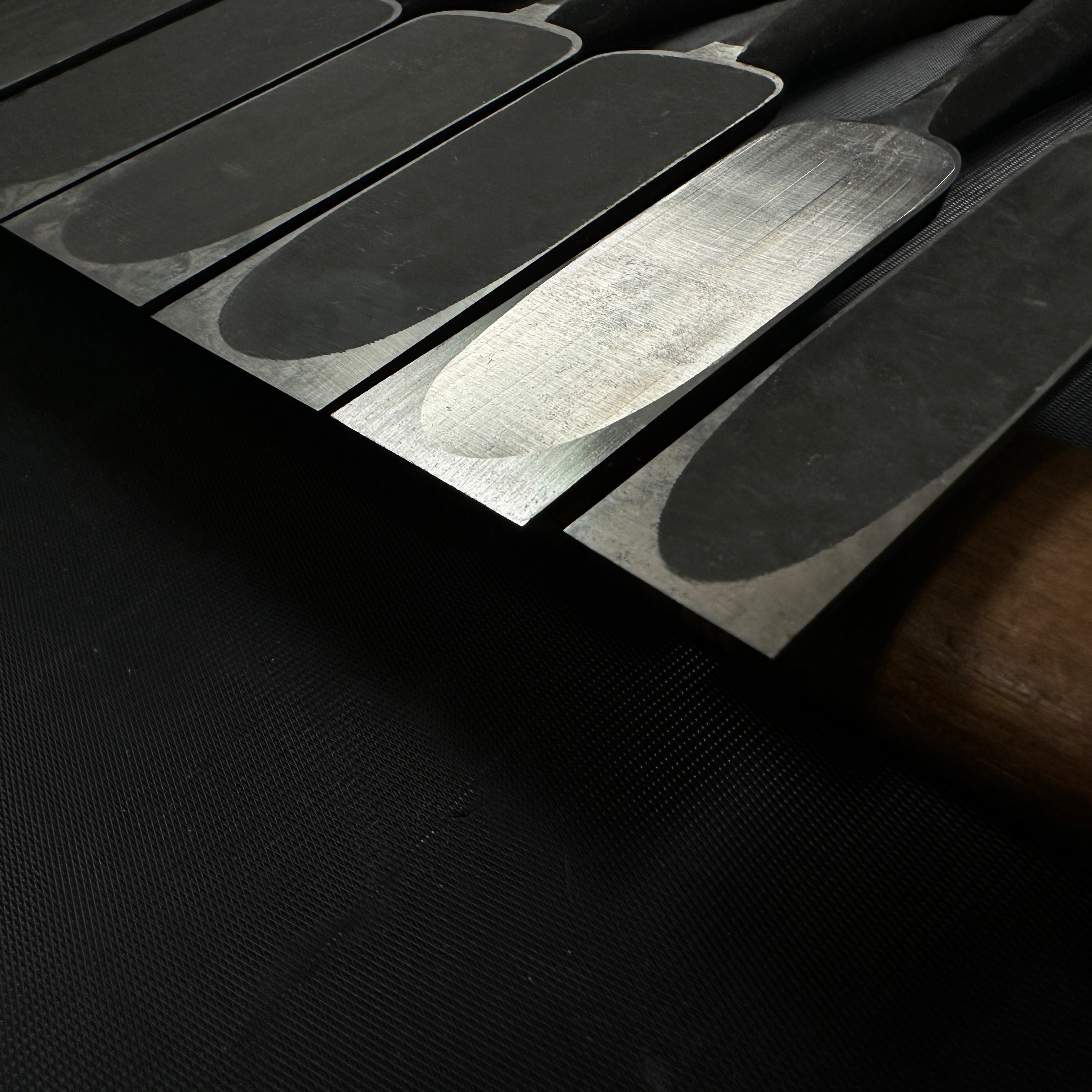 Old stock #1 Shorter Timber Chisels set 掘出し物 中叩組鑿 6本組 バラ鑿組み合わせ Chu-Tatakinomi