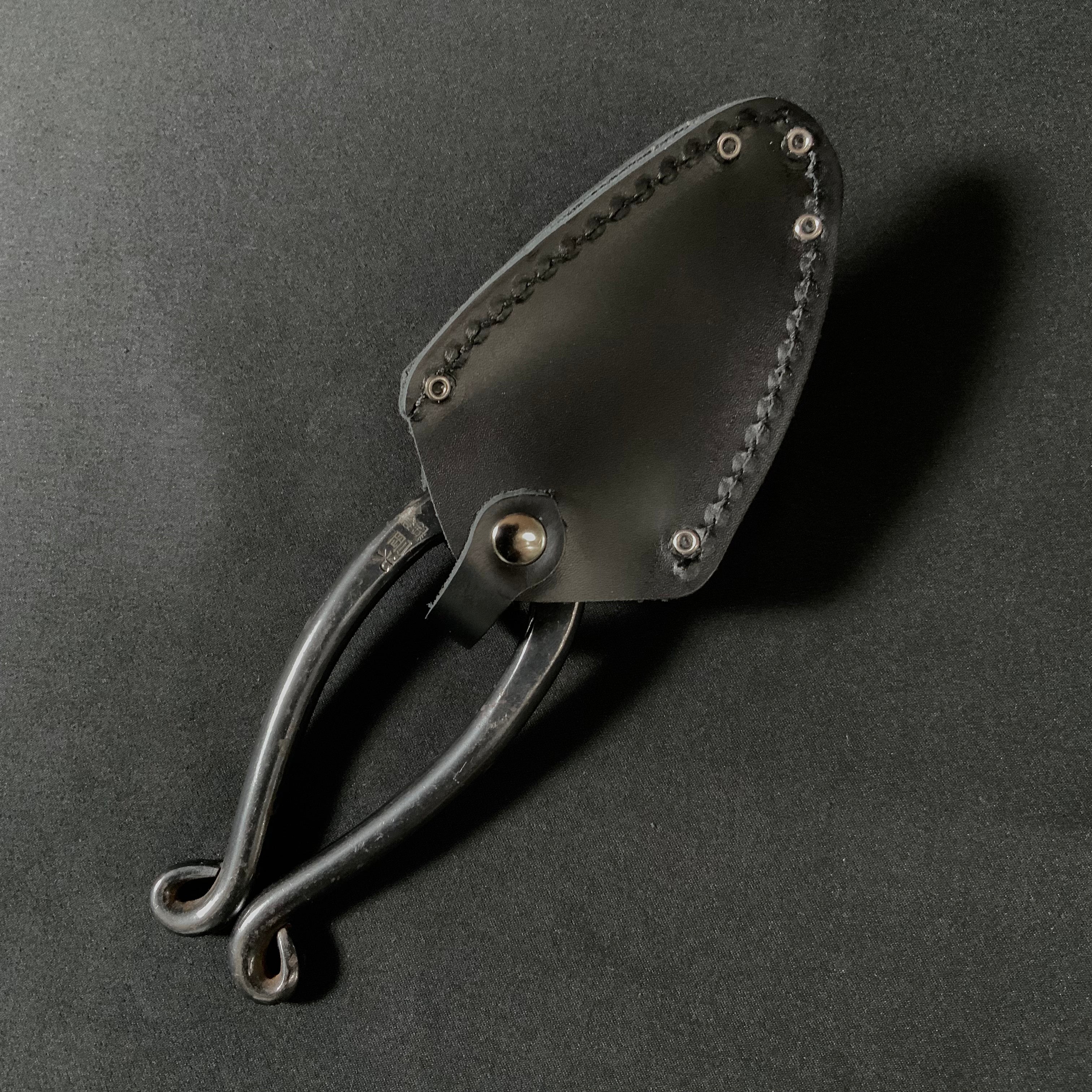 Pruning Shears Sack Genuine Leather 剪定鋏サック 本革 黒