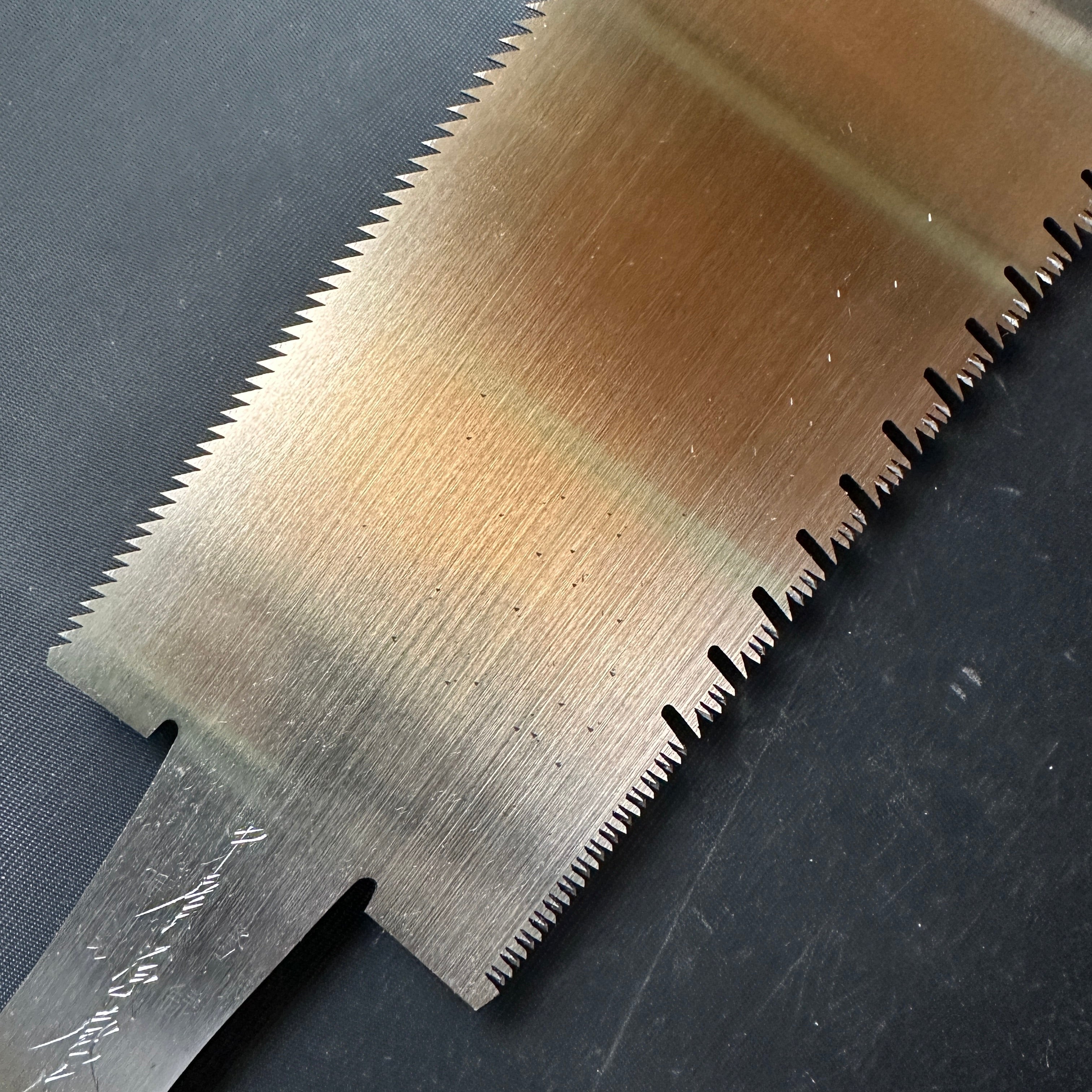 #72 Nagakatsu Double Edge (Ryoba) Saw with Eddy Type Handles For Hard Wood 長勝鋸 両刃鋸 渦巻き柄 広葉材用 245mm