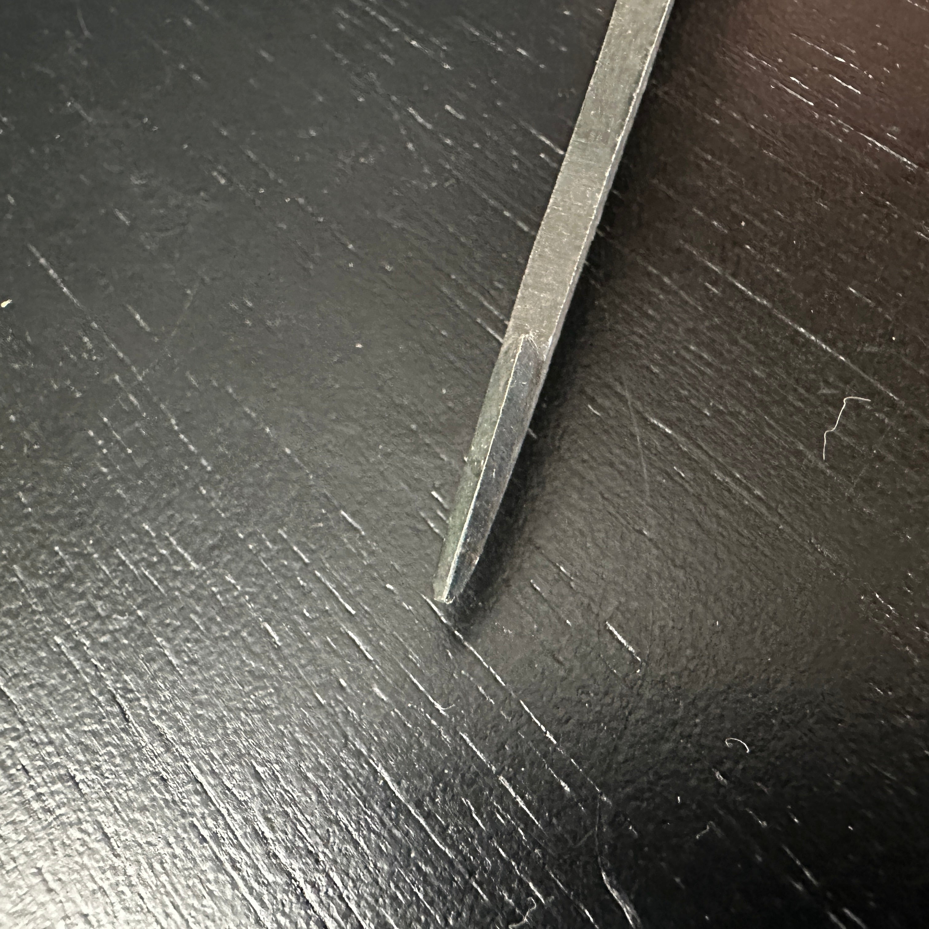 Old Stock kamanomi chisel Japanses Red oak handle / 掘出し物 鎌鑿 赤樫柄