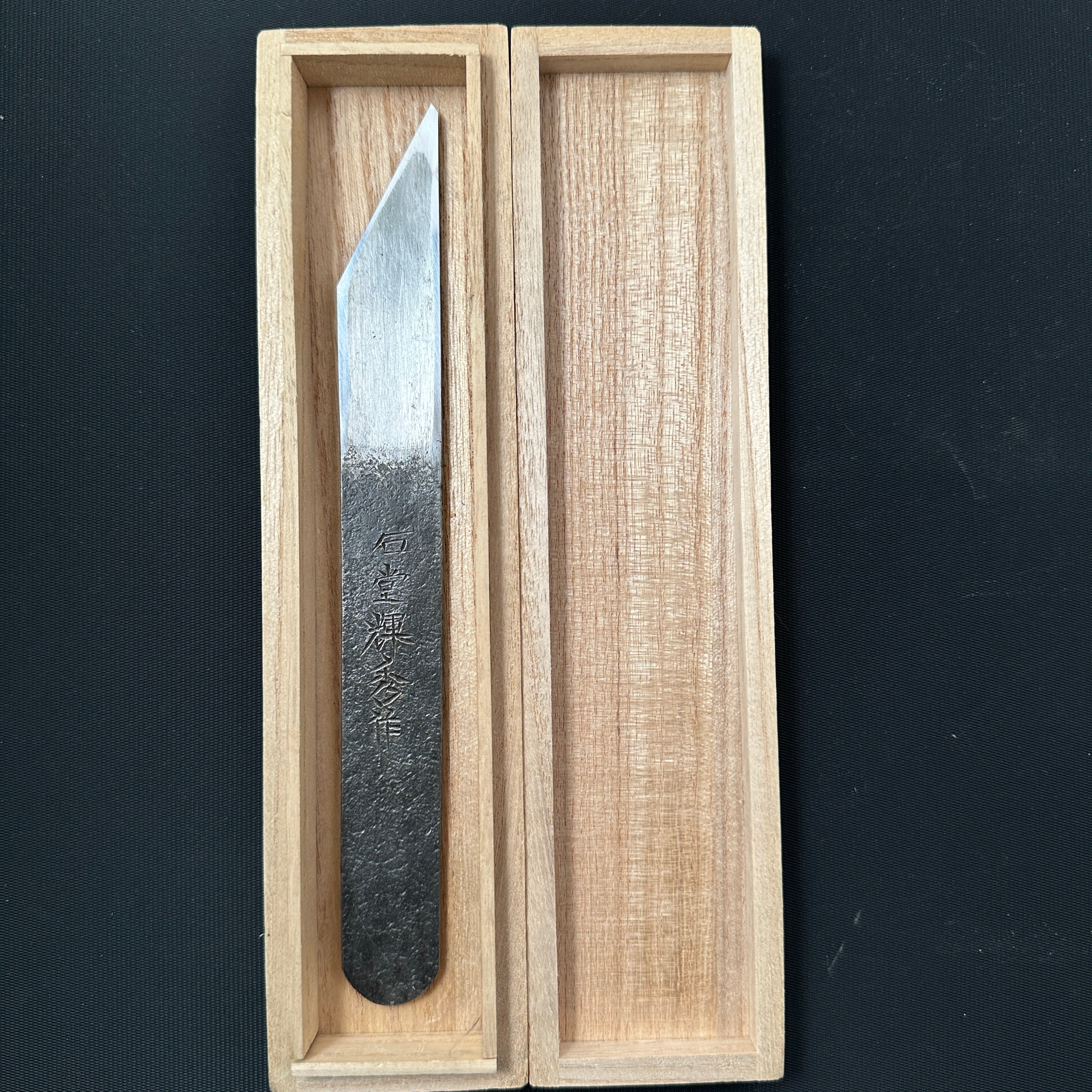 Old stock Ishido Kiridashi by Ishido Teruhide Right hand #2 掘出し物 石堂輝秀 切出し小刀 21mm