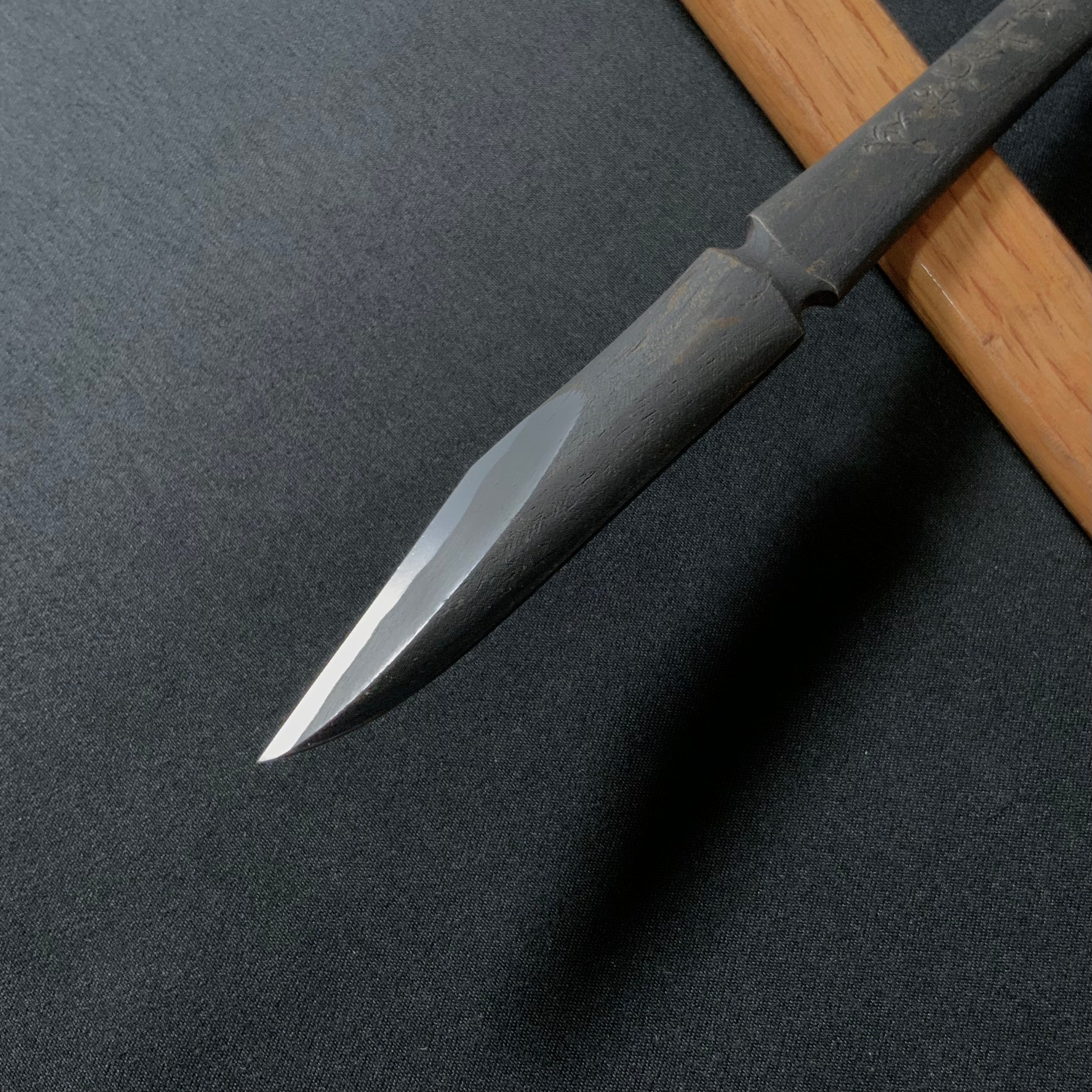Deep Summer Right hand Kiridashi kinfe by Sozen Carving 一晴方知夏深 範成大 素全作 切出し小刀 右 15mm